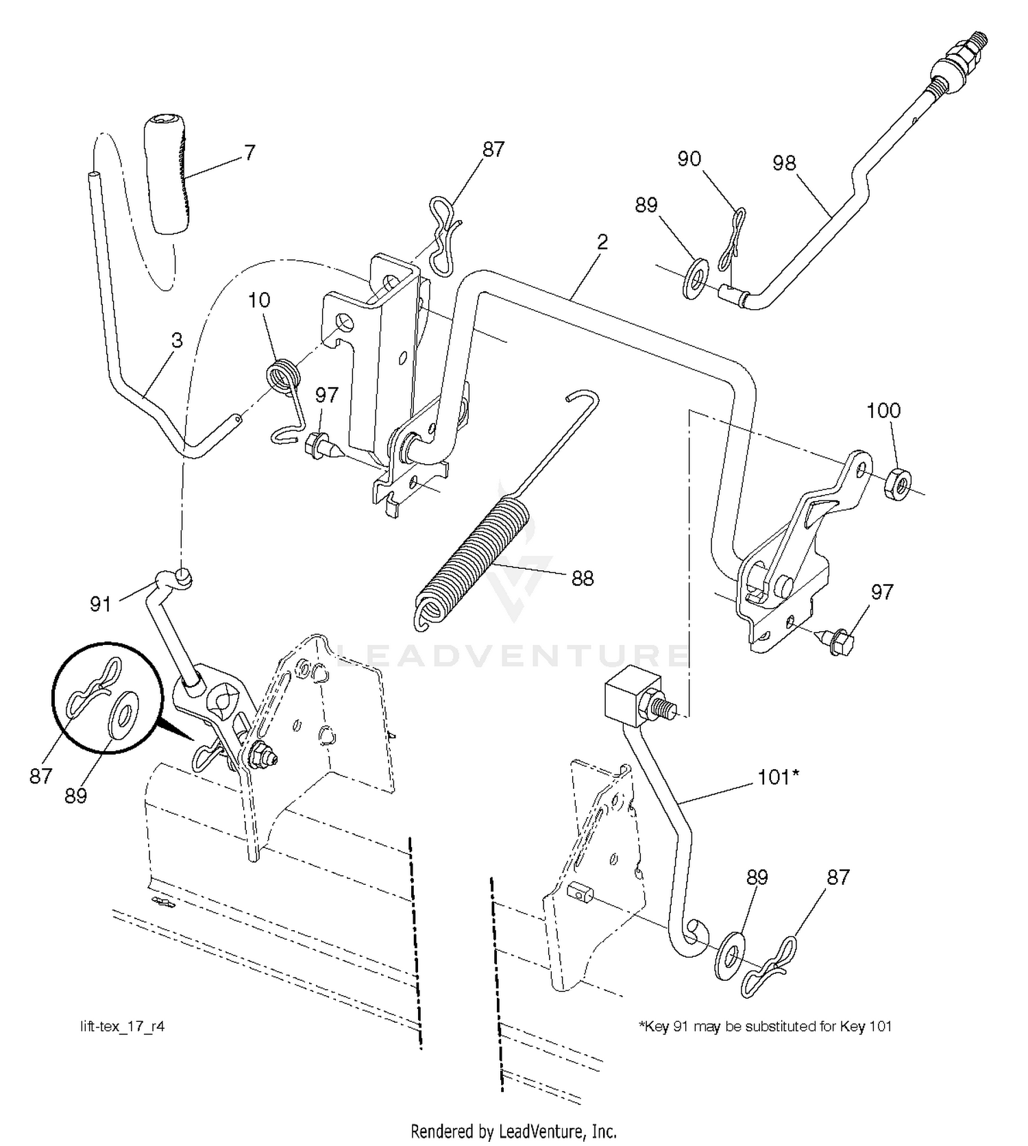 MOWER LIFT / DECK LIFT