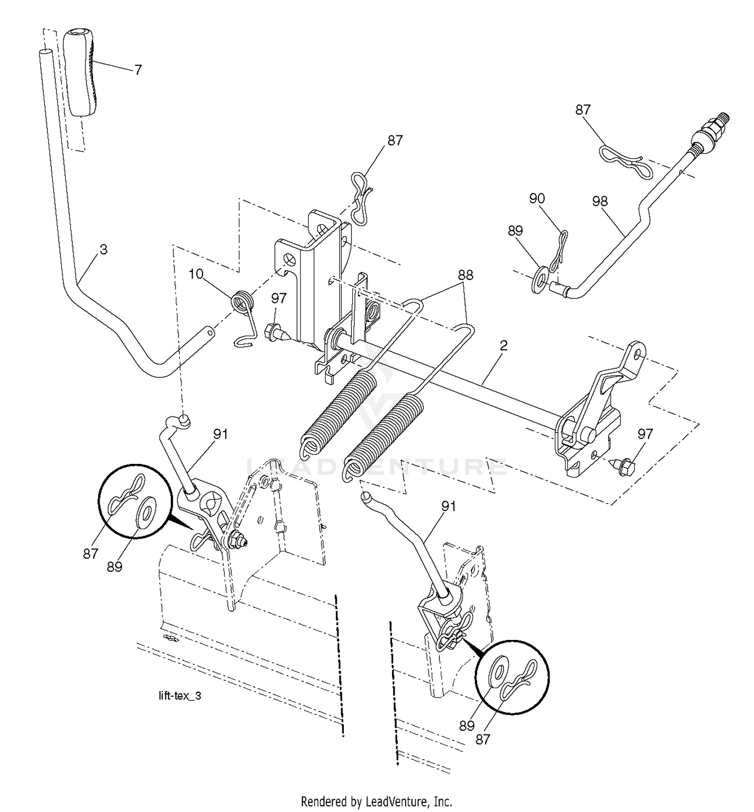 MOWER LIFT / DECK LIFT