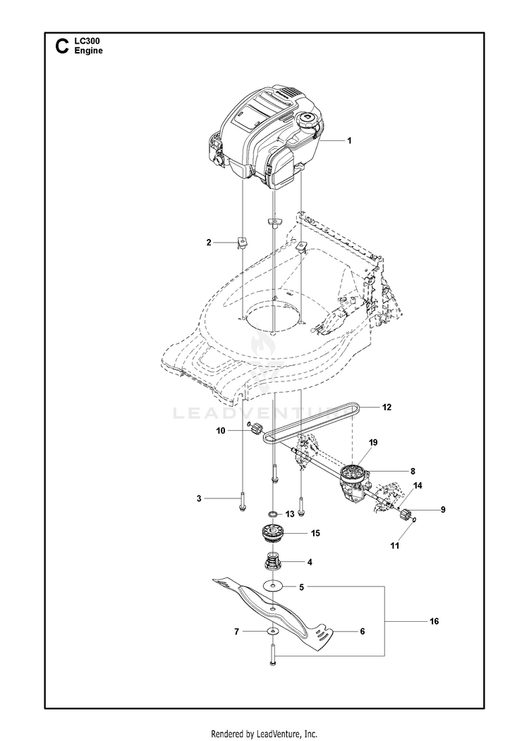 Husqvarna LC 353V - 967069401 (2016-11) Walk Behind Mower | Partswarehouse