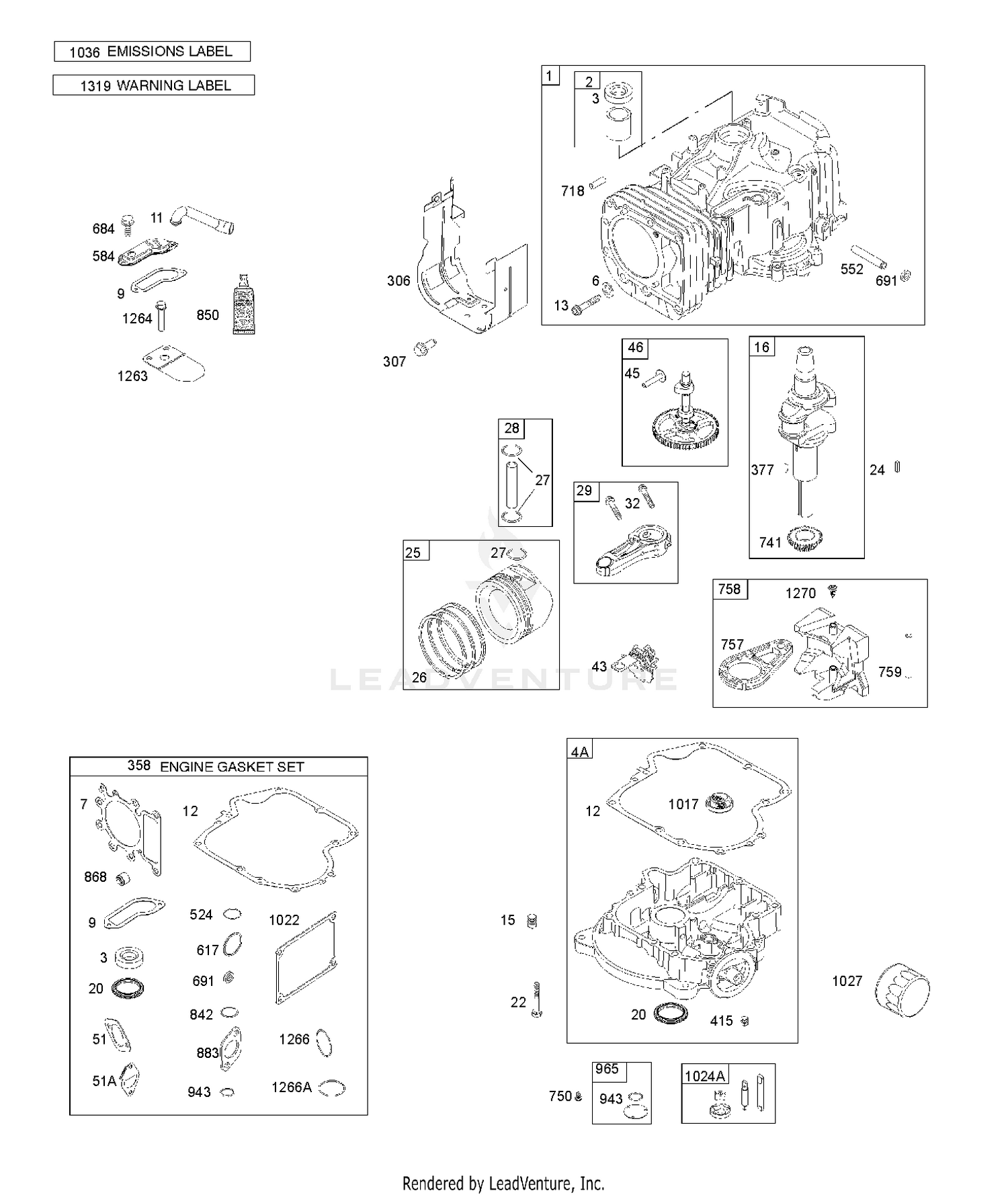 CAMSHAFT,CRANKSHAFT & COUNTER BALANCE, CYLINDER, ENGINE SUMP & BREATHER, LUBRICATION, PISTON, RINGS, CONNECTING ROD 2