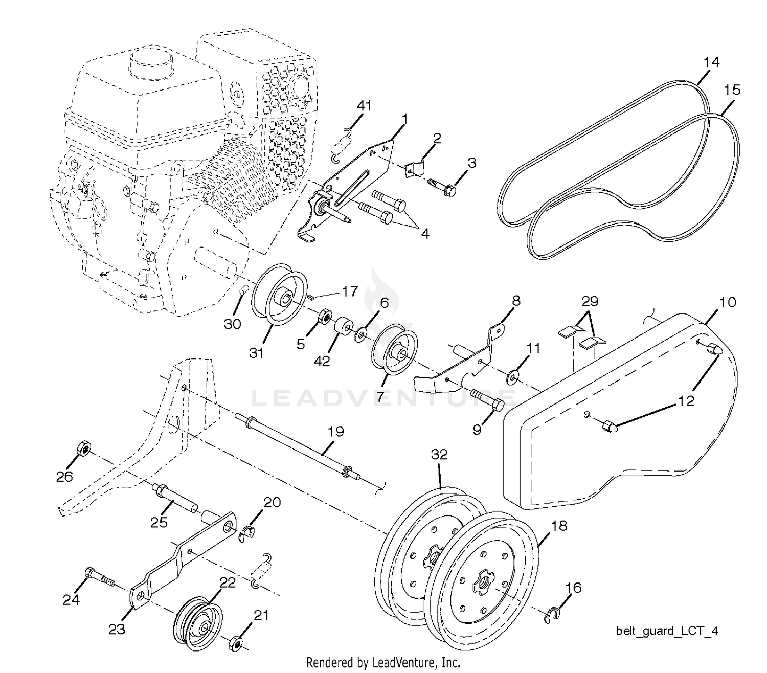 BELT GUARD & PULLEY