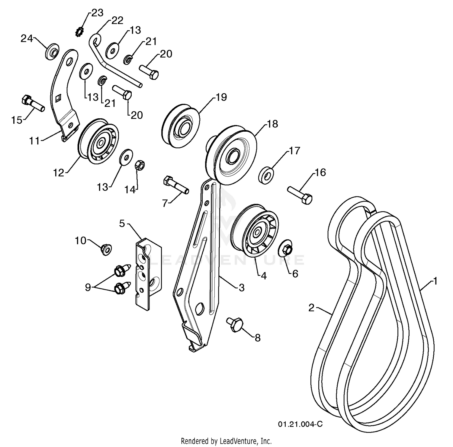 Chassis / Engine / Pulleys