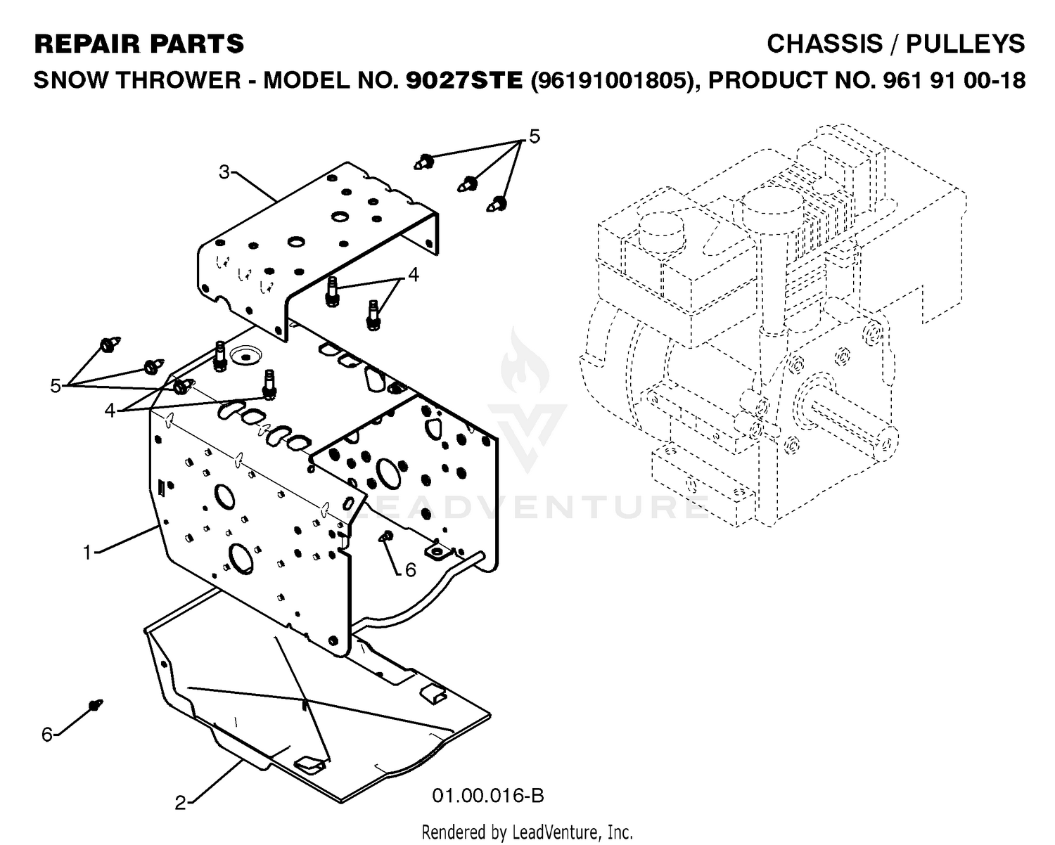 CHASSIS, ENGINE & PULLEYS