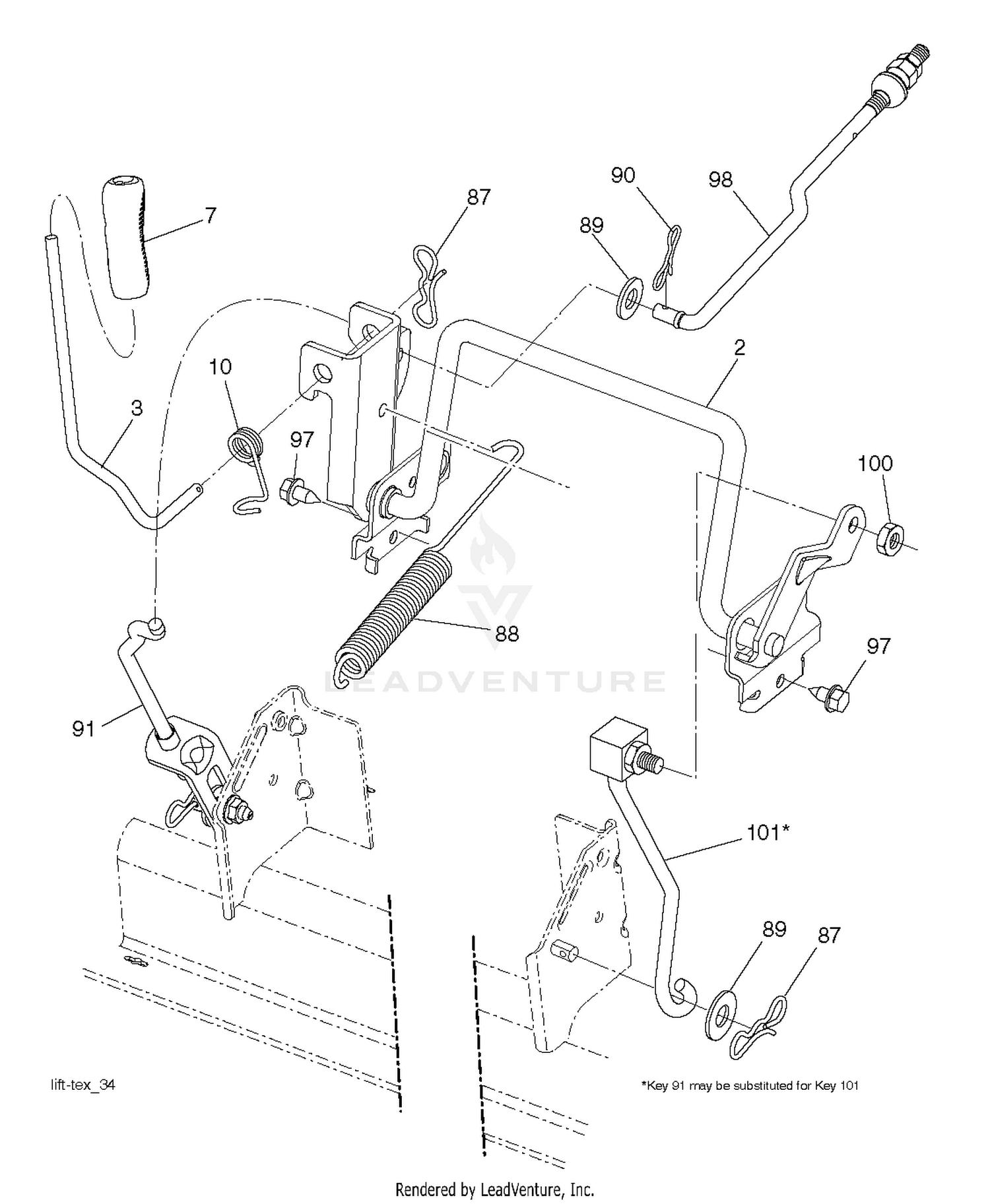MOWER LIFT / DECK LIFT