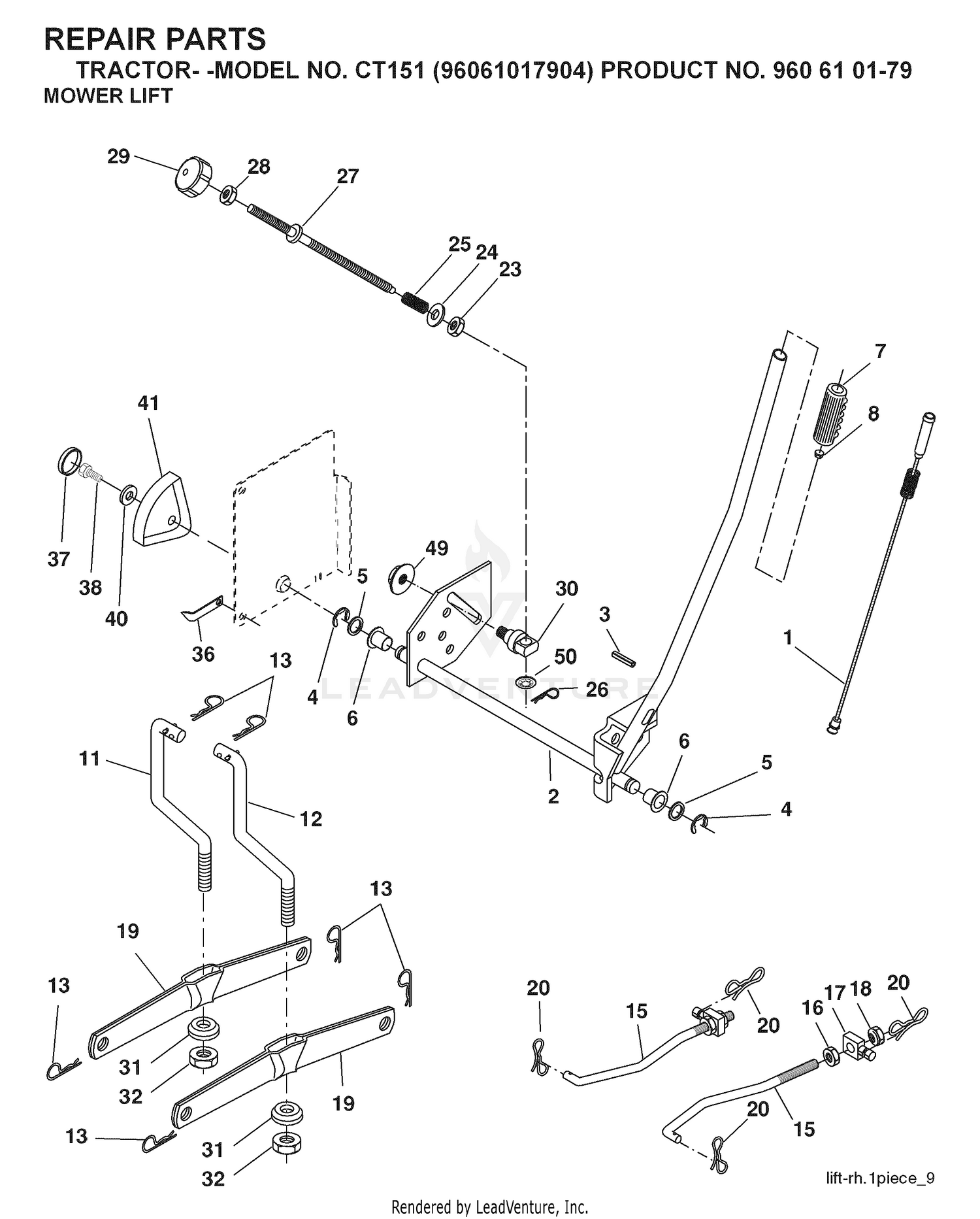MOWER LIFT / DECK LIFT