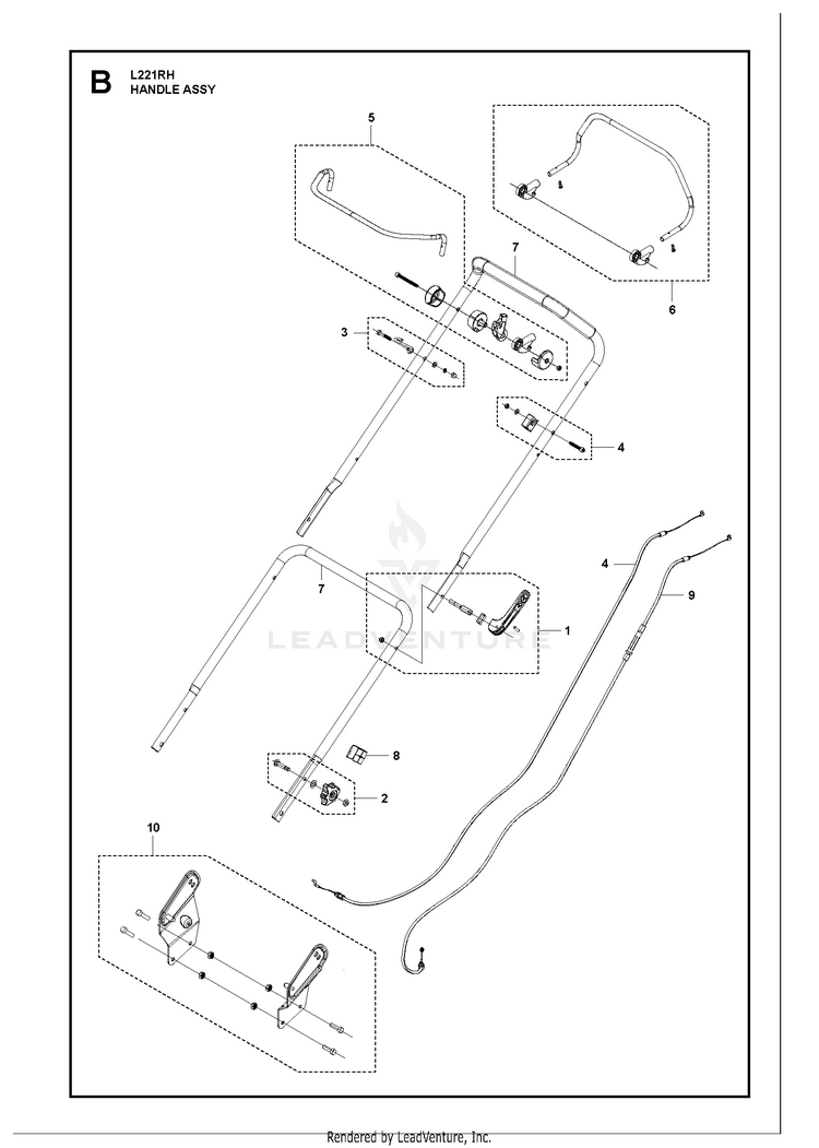 Husqvarna L 221RH 967993601 (201912) Walk Behind Mower Partswarehouse