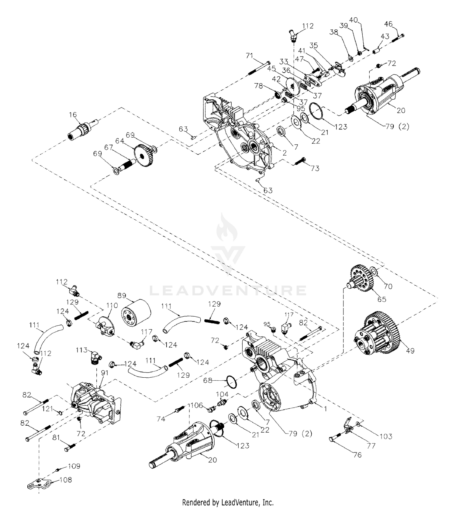 Transaxle Hydro Gear Model Number 218-3010