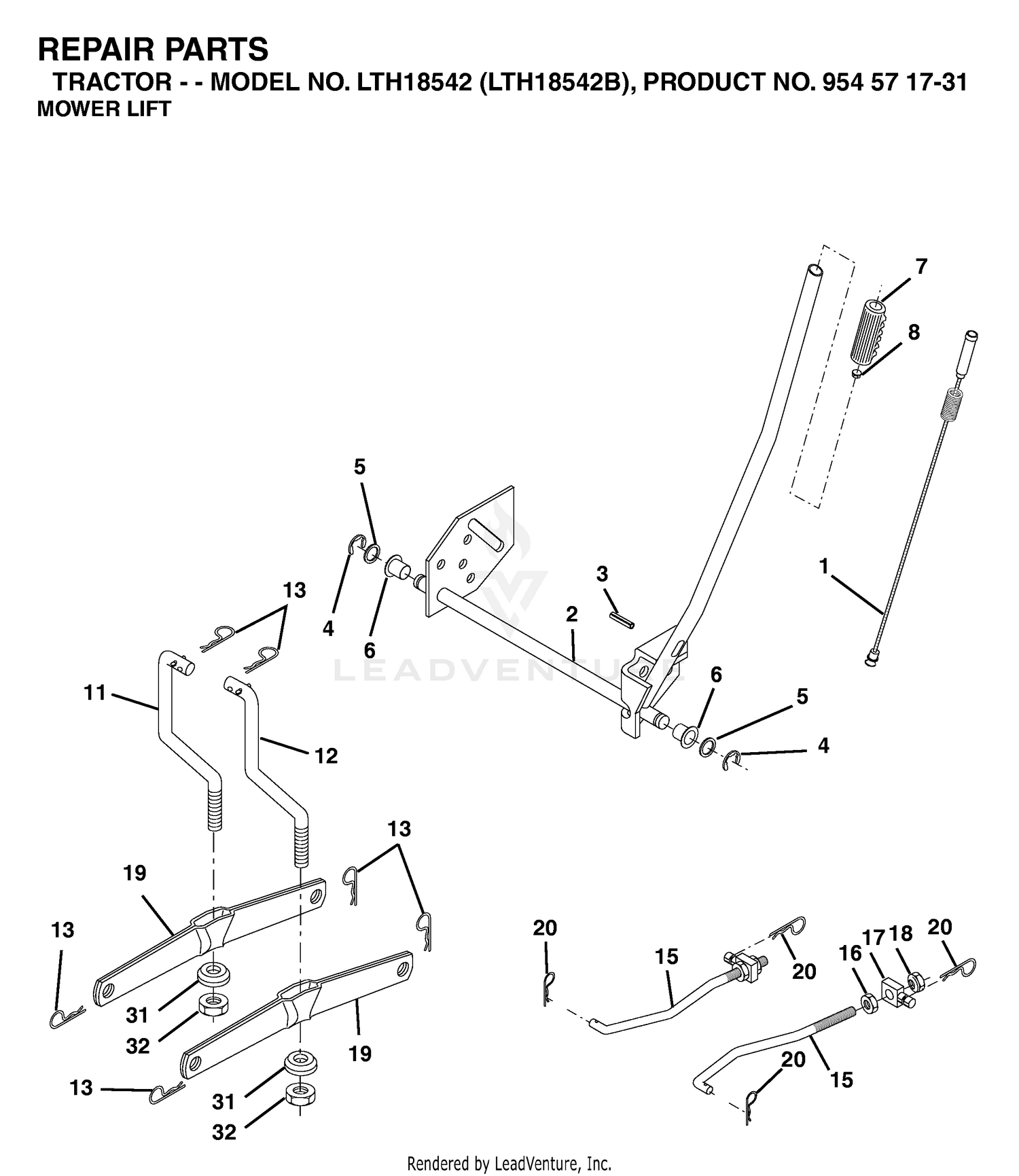MOWER LIFT / DECK LIFT