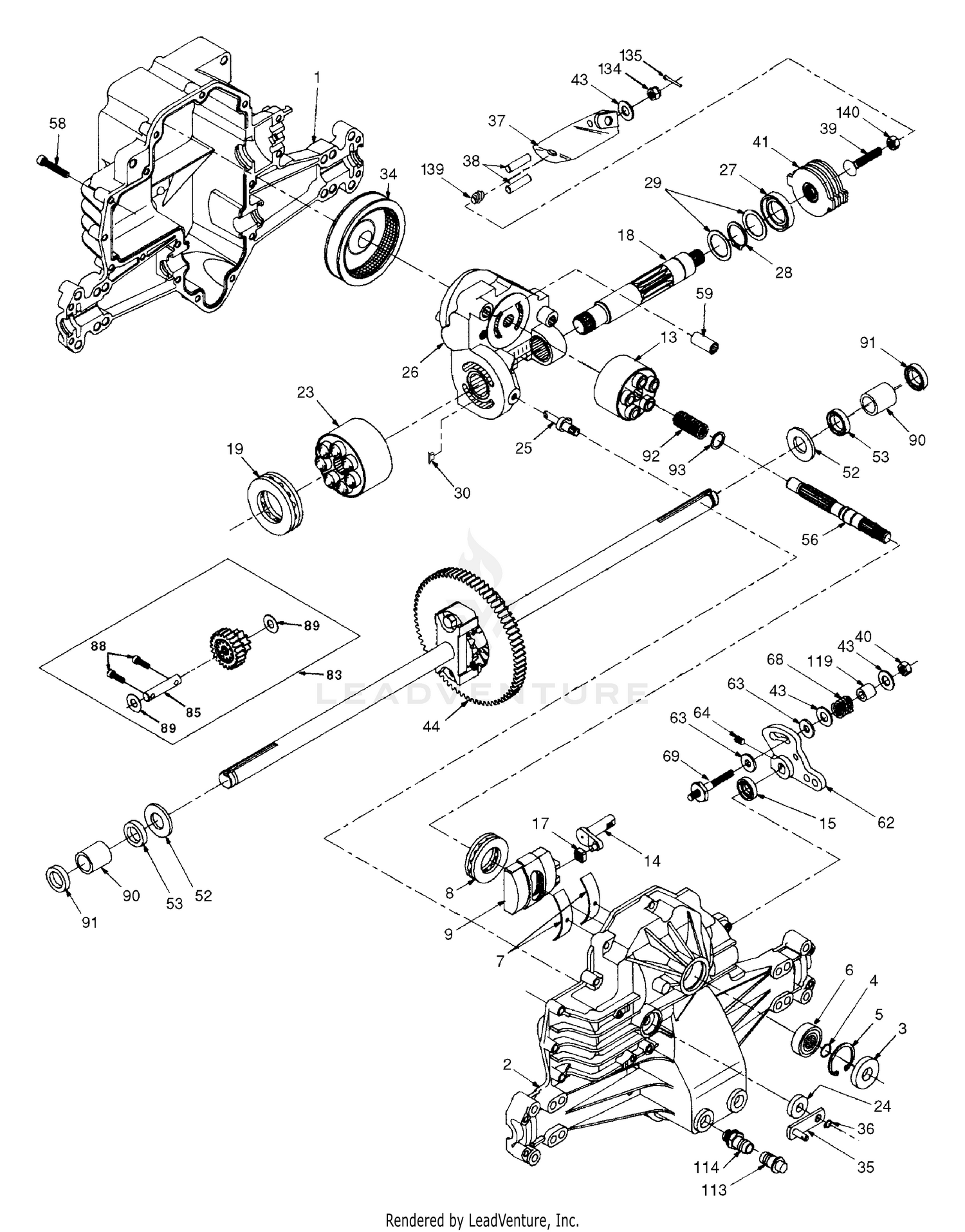 Hydro Gear Transaxle - Model Number 310-0650