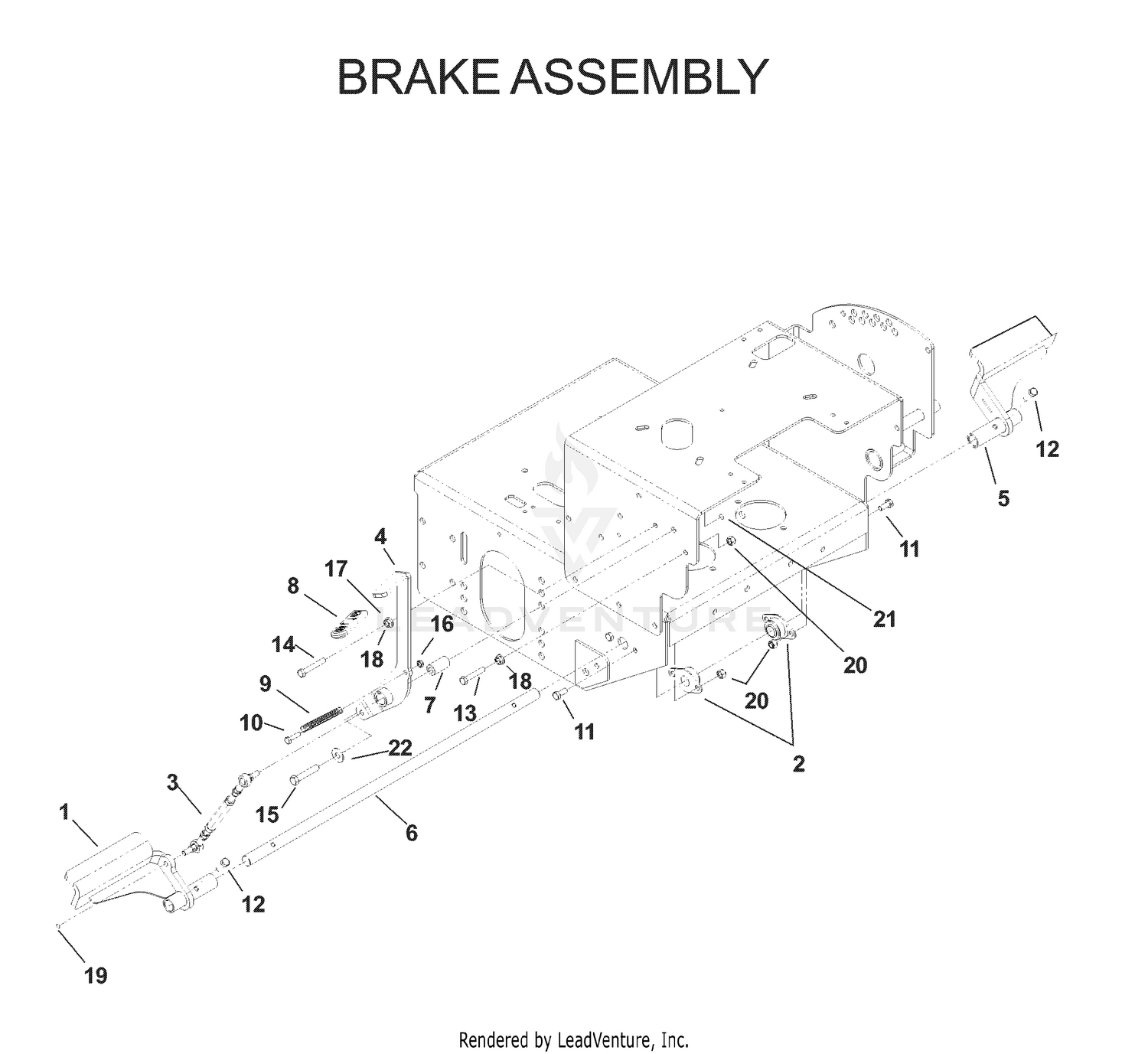 BRAKE / REAR MOWER LIFT