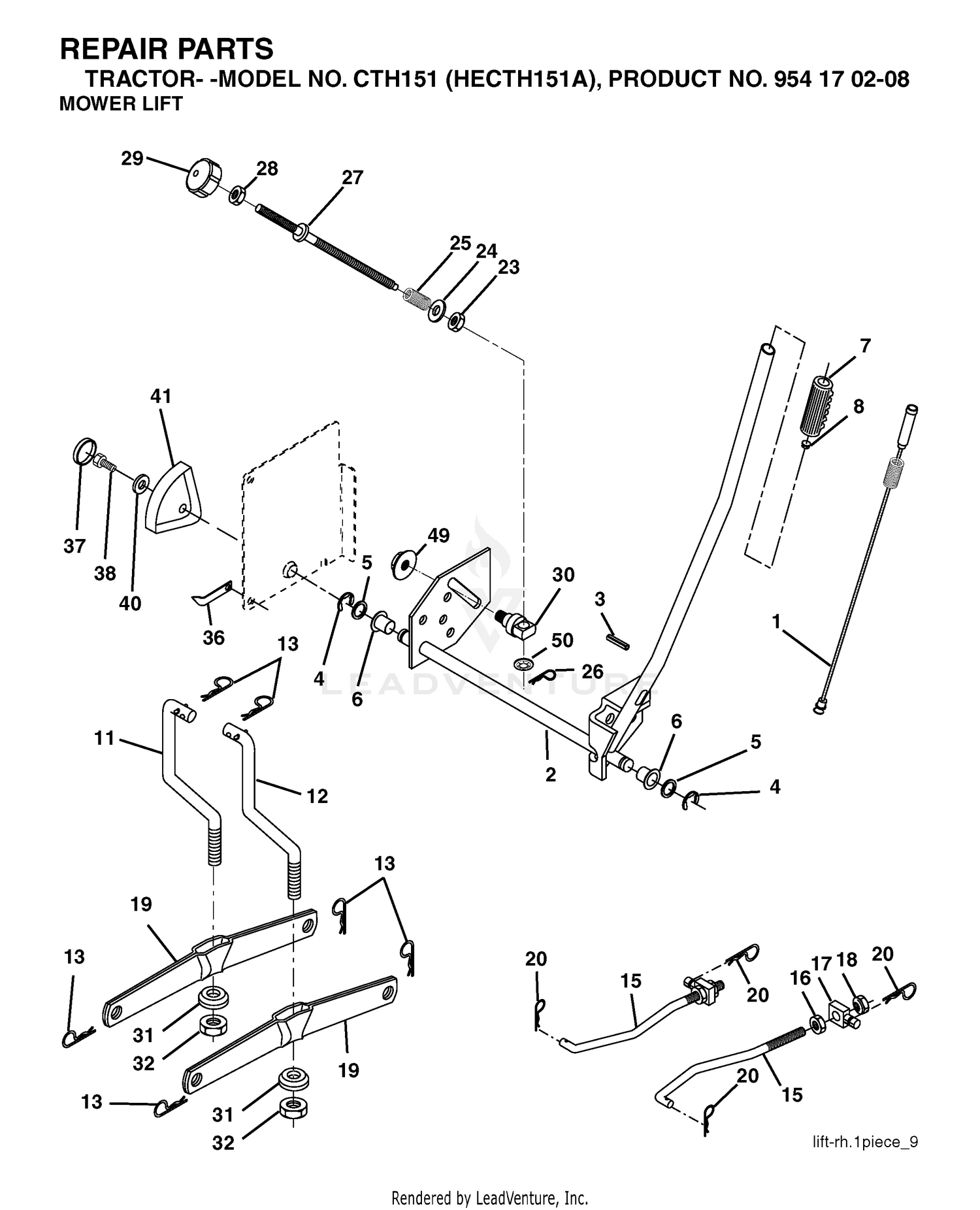 MOWER LIFT / DECK LIFT