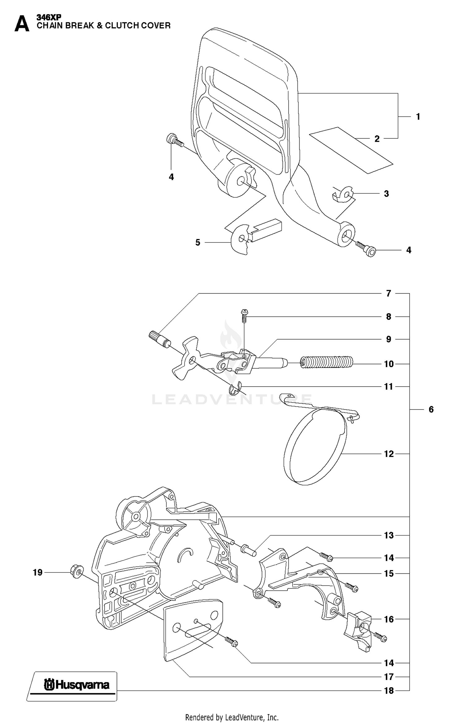 CHAIN BRAKE & CLUTCH COVER