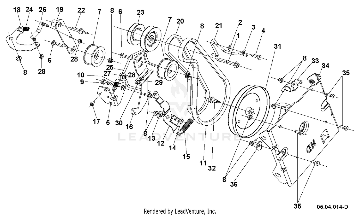 CHASSIS, ENGINE & PULLEYS 3