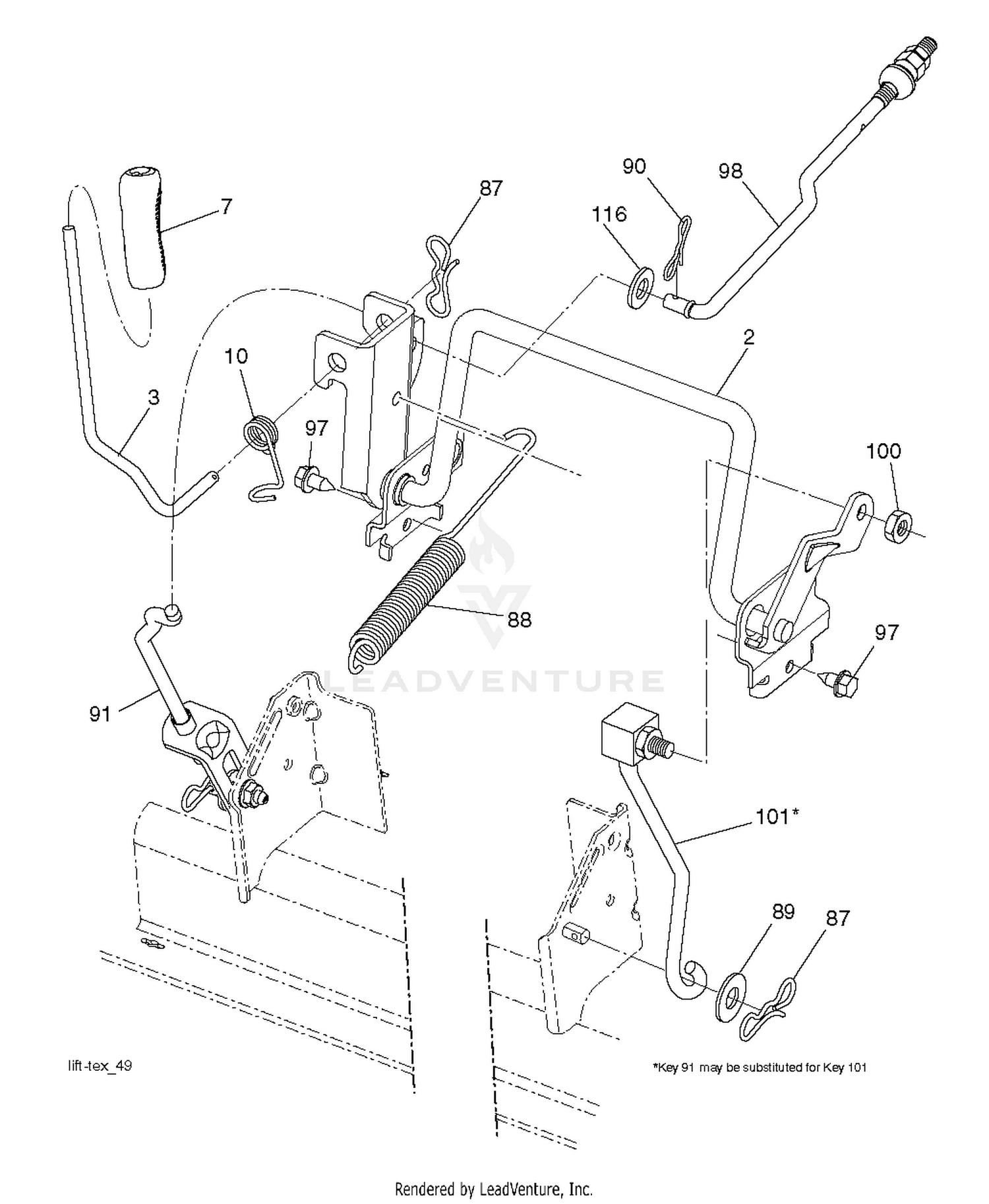 MOWER LIFT / DECK LIFT