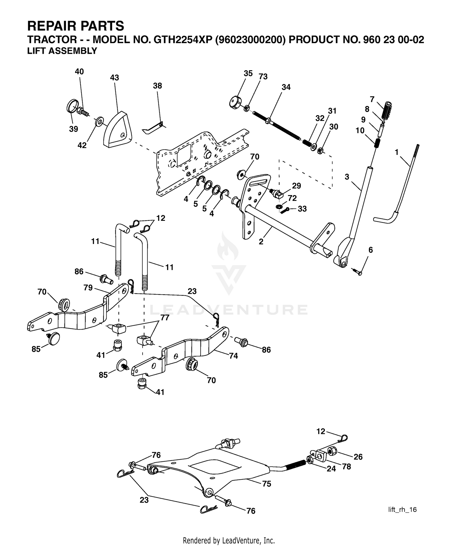 MOWER LIFT / DECK LIFT