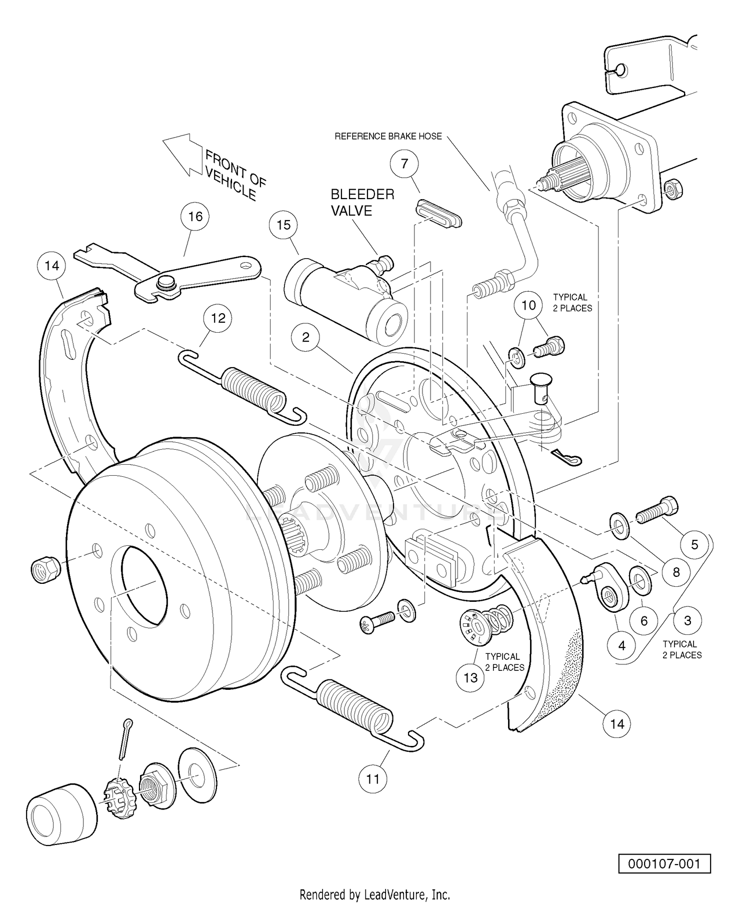 REAR BRAKE ASSEMBLY
