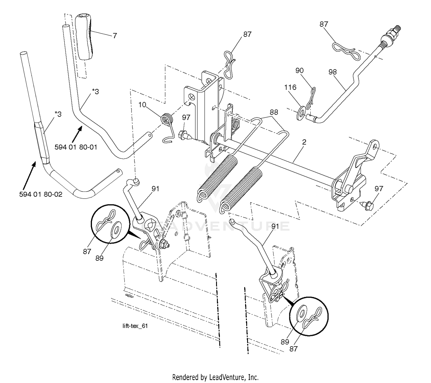MOWER LIFT / DECK LIFT