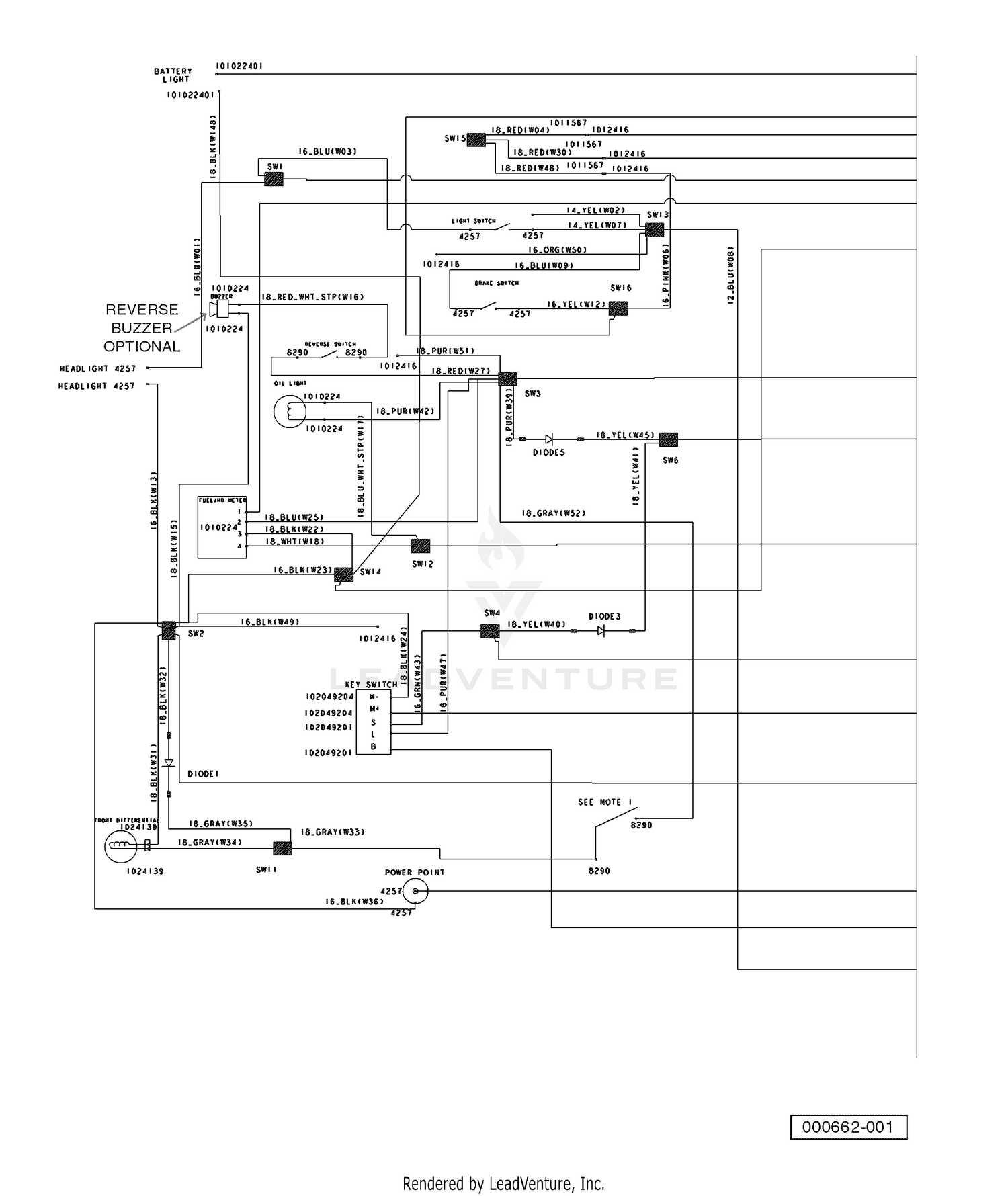 Wiring Gasoline Vehicles, Single Piece (Part A)
