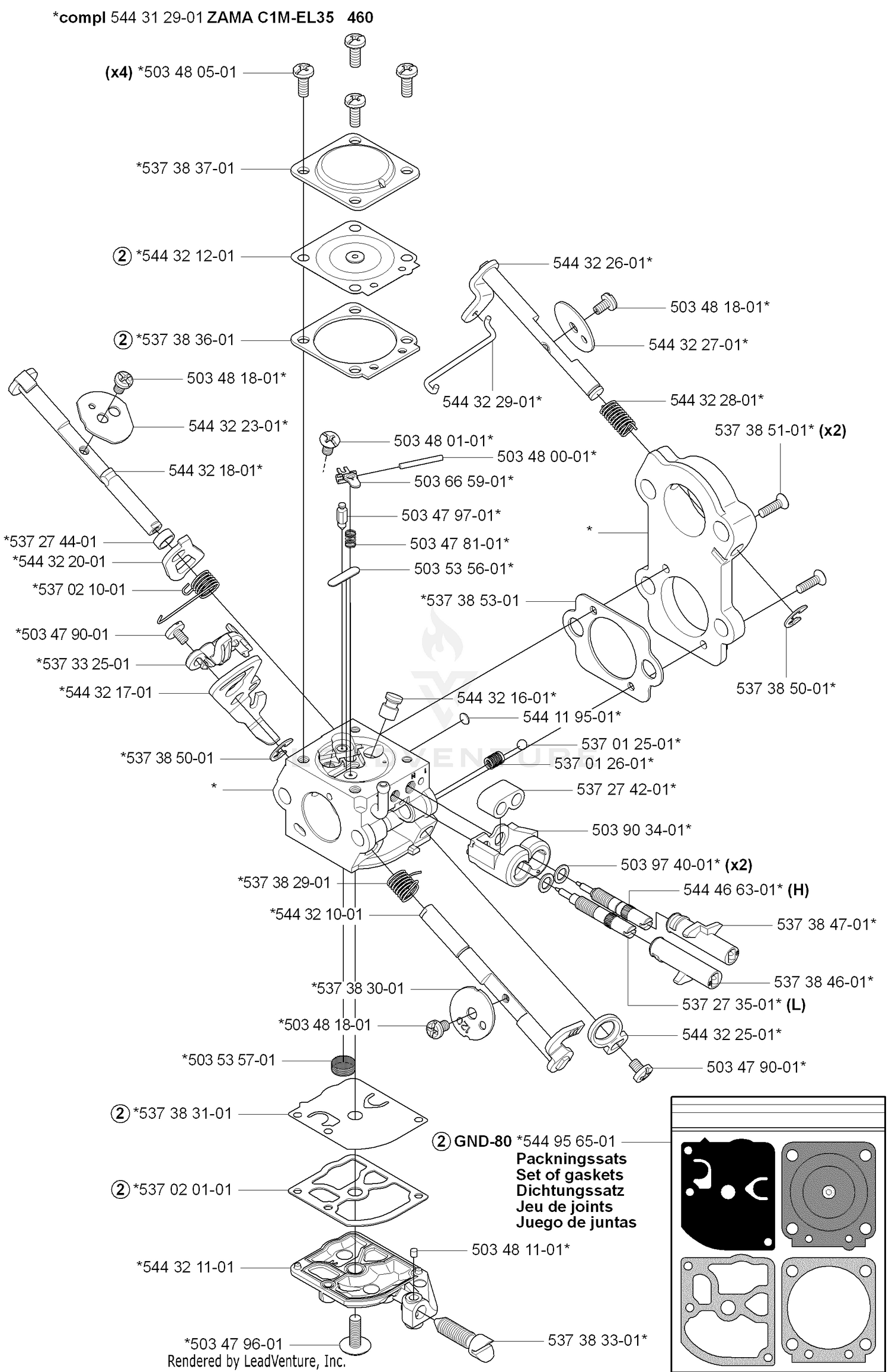 Carburetor Parts Zama C1M-EL35