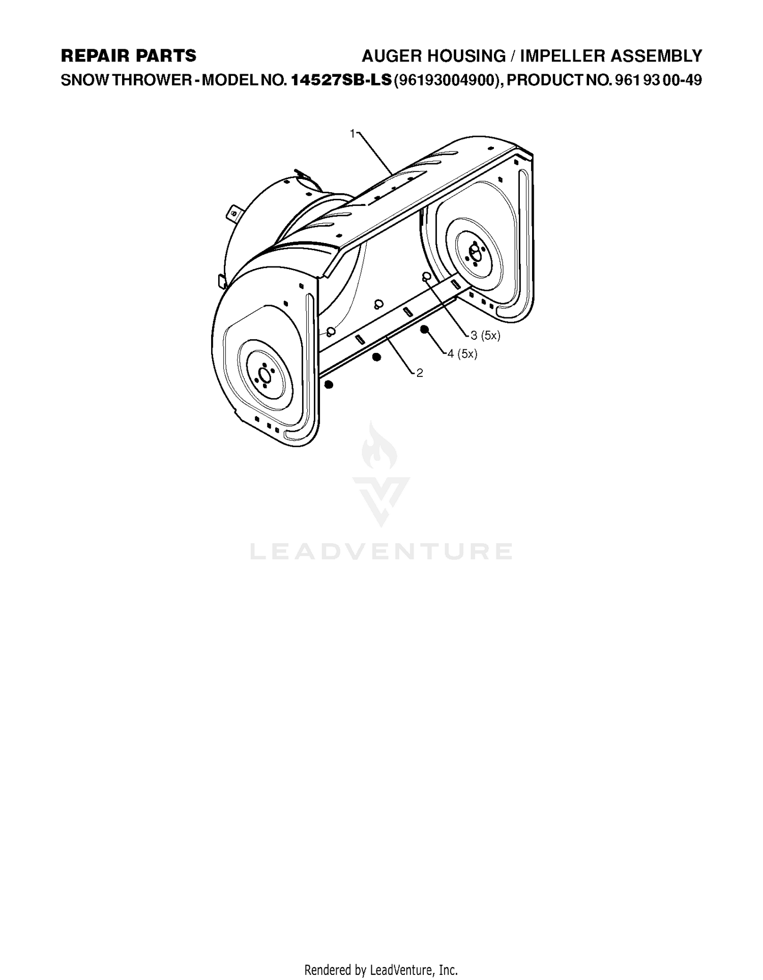 AUGER HOUSING & IMPELLER 4