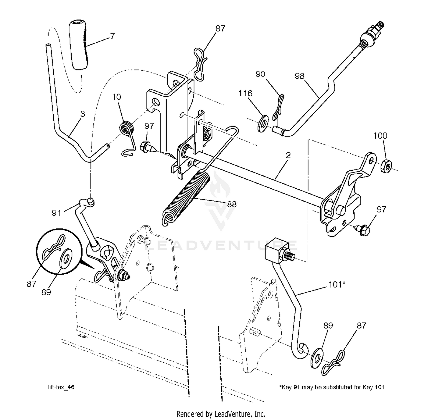 MOWER LIFT / DECK LIFT
