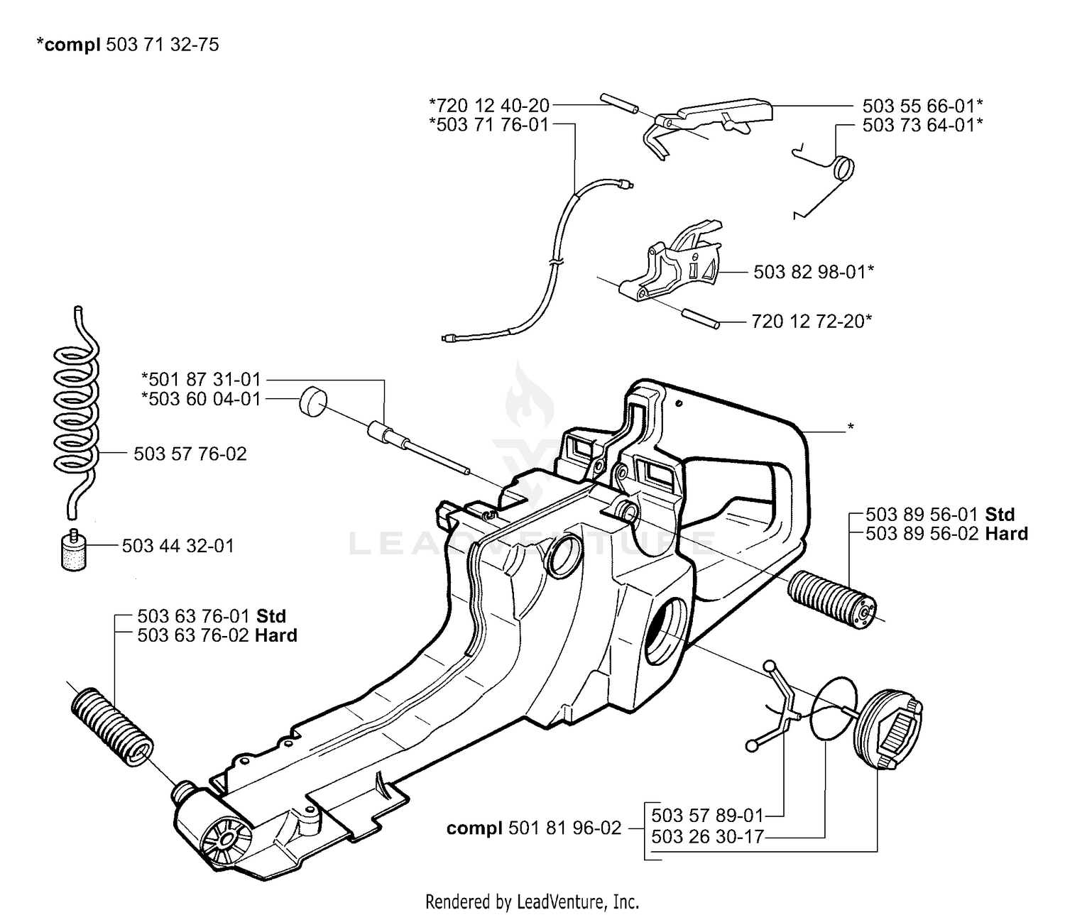 Fuel Tank/Rear Handle