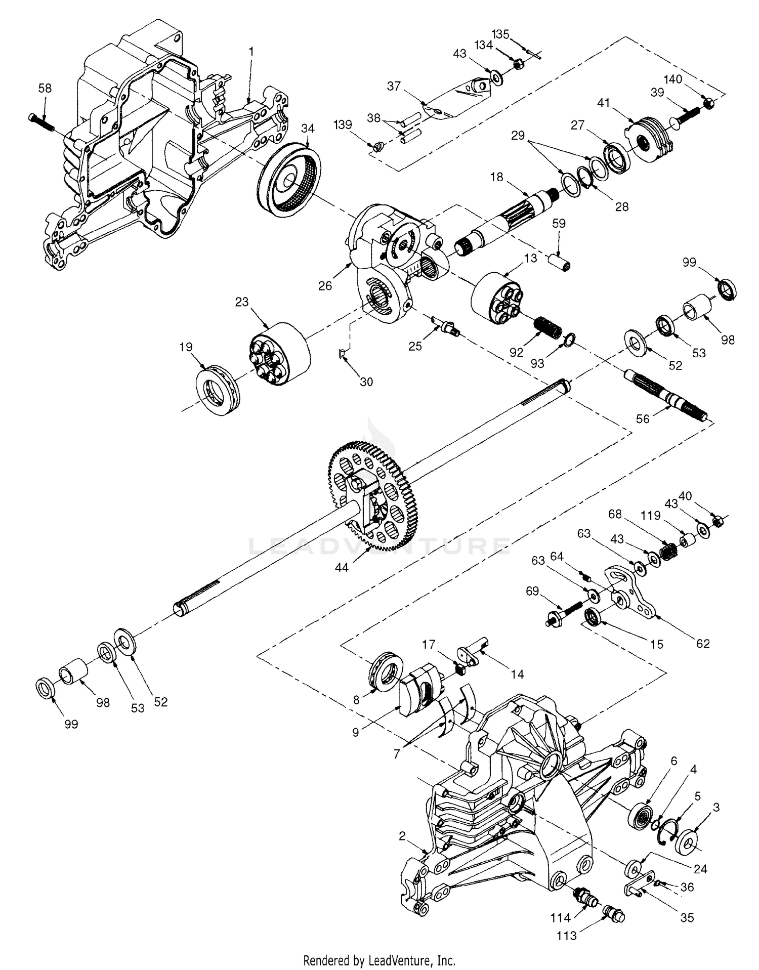 Hydro Gear Transaxle - Model Number 310-0500