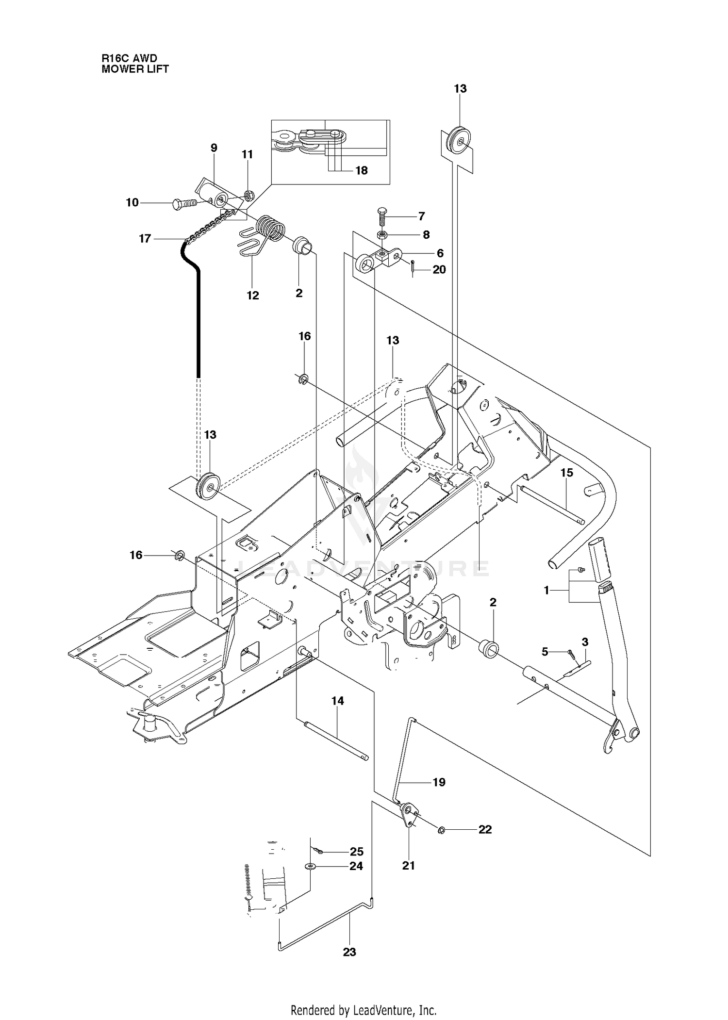 MOWER LIFT / DECK LIFT