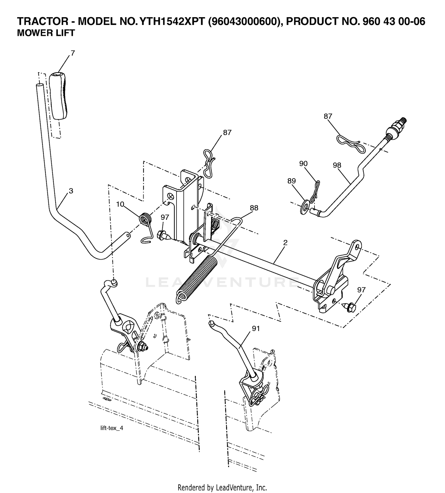 MOWER LIFT / DECK LIFT