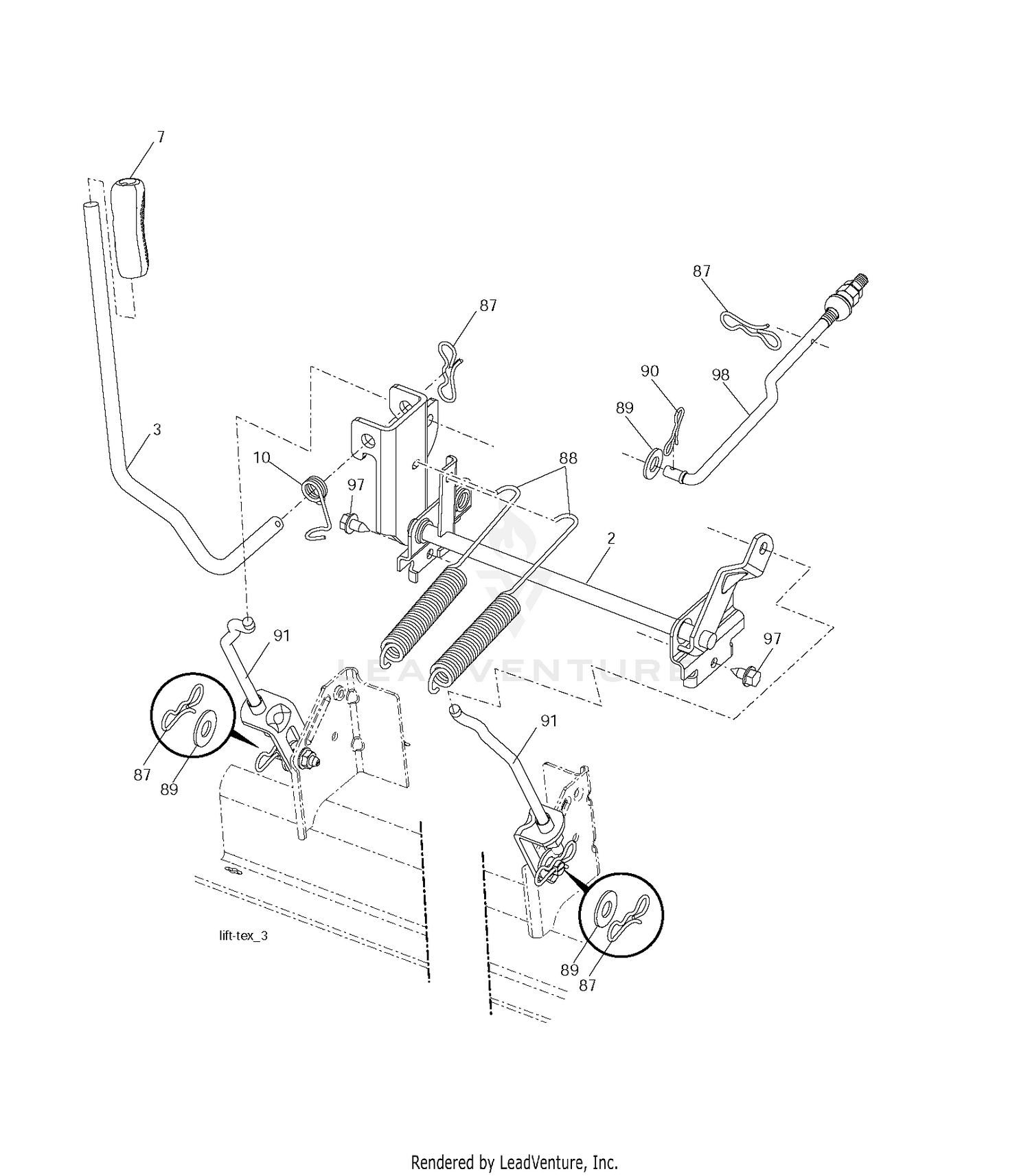 MOWER LIFT / DECK LIFT