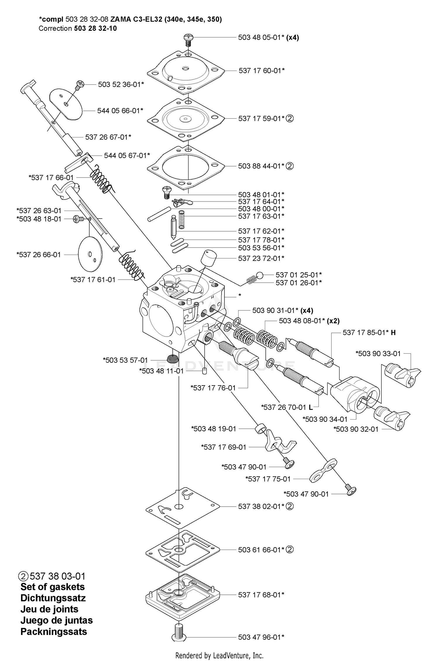 Carburetor Parts (ZAMA C3-EL32)