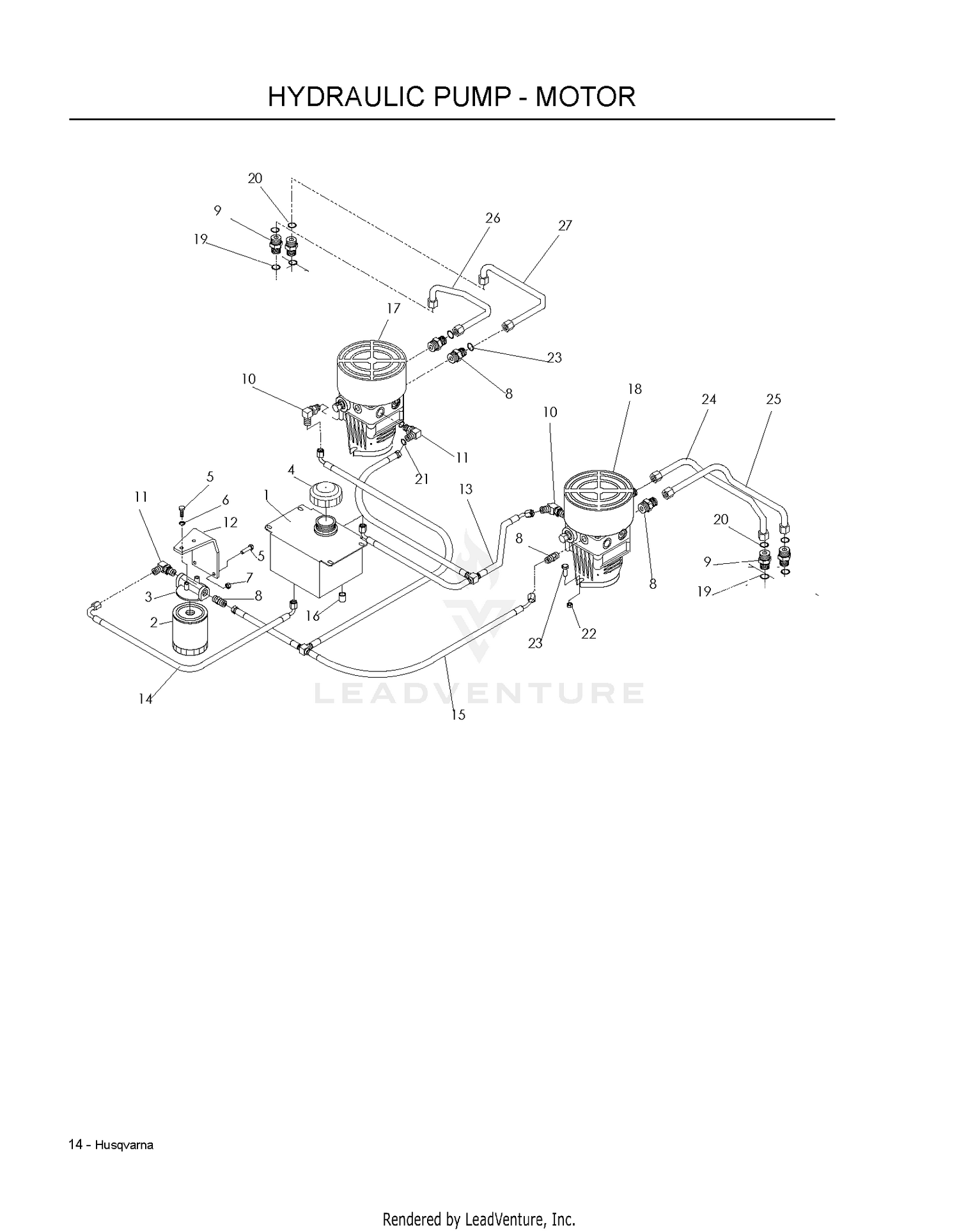 HYDRAULIC PUMP - MOTOR