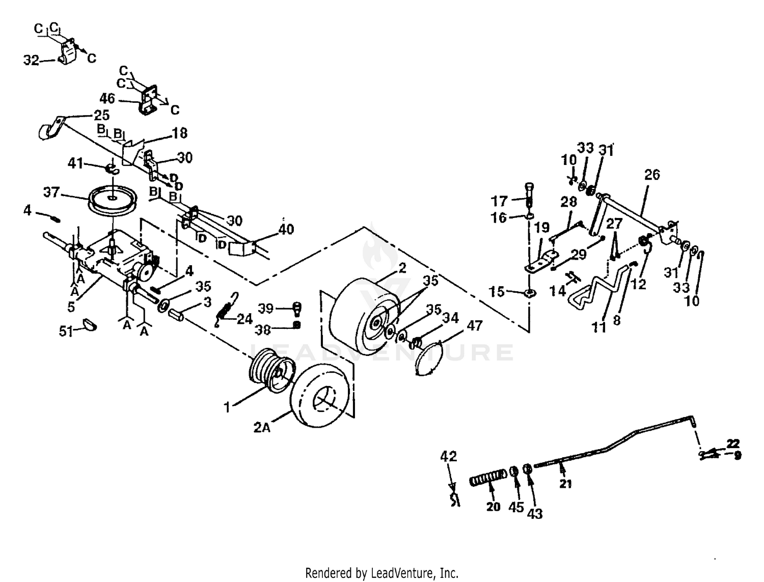 Transaxle And Rear Wheel