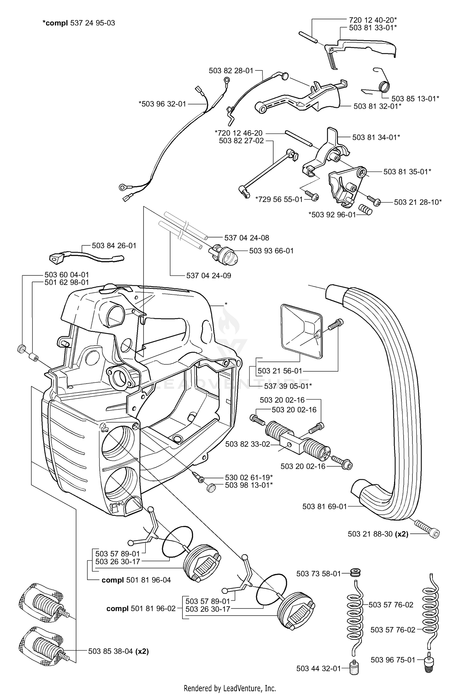 Tank / Housing / Handles