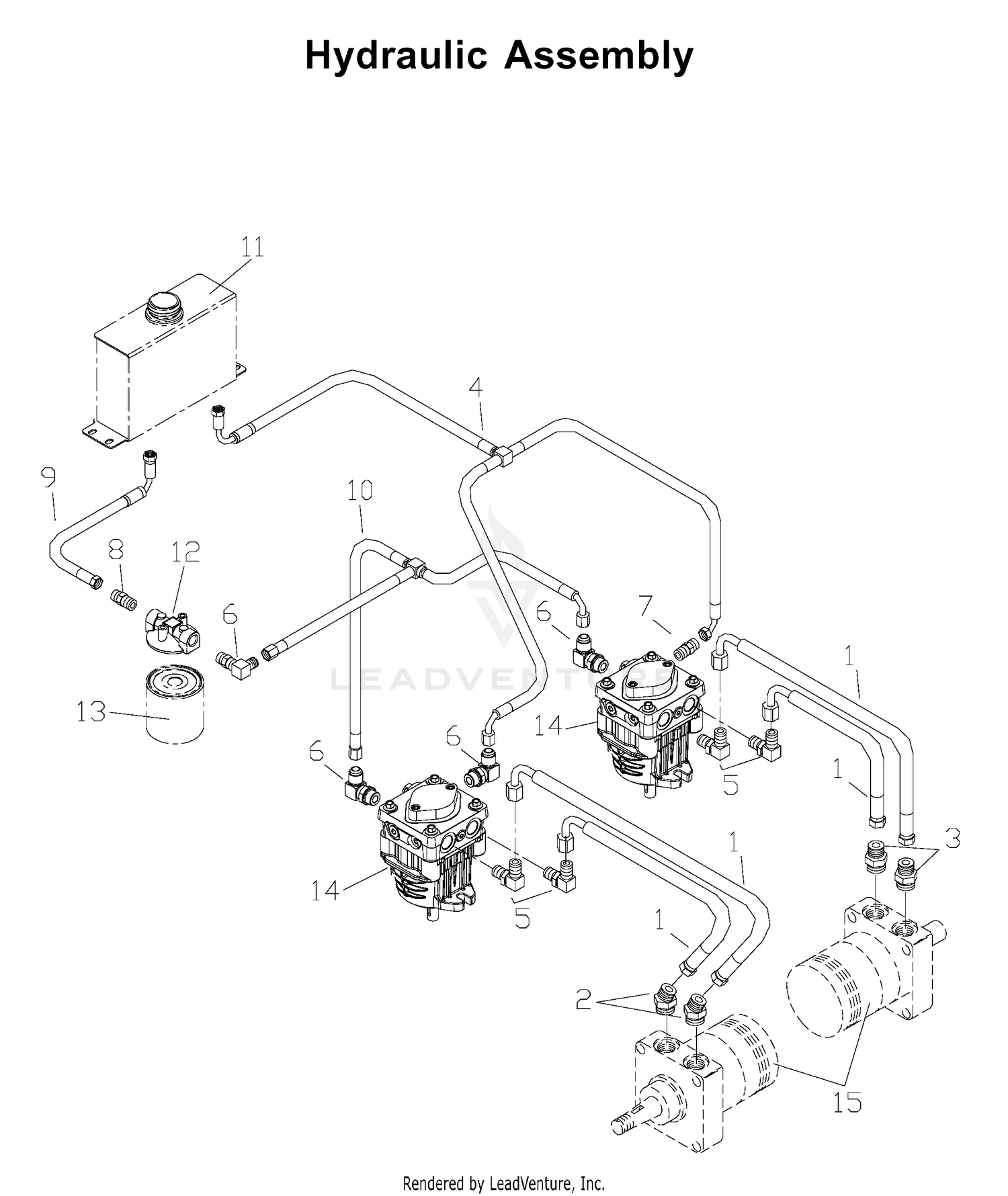 HYDRAULIC PUMP - MOTOR