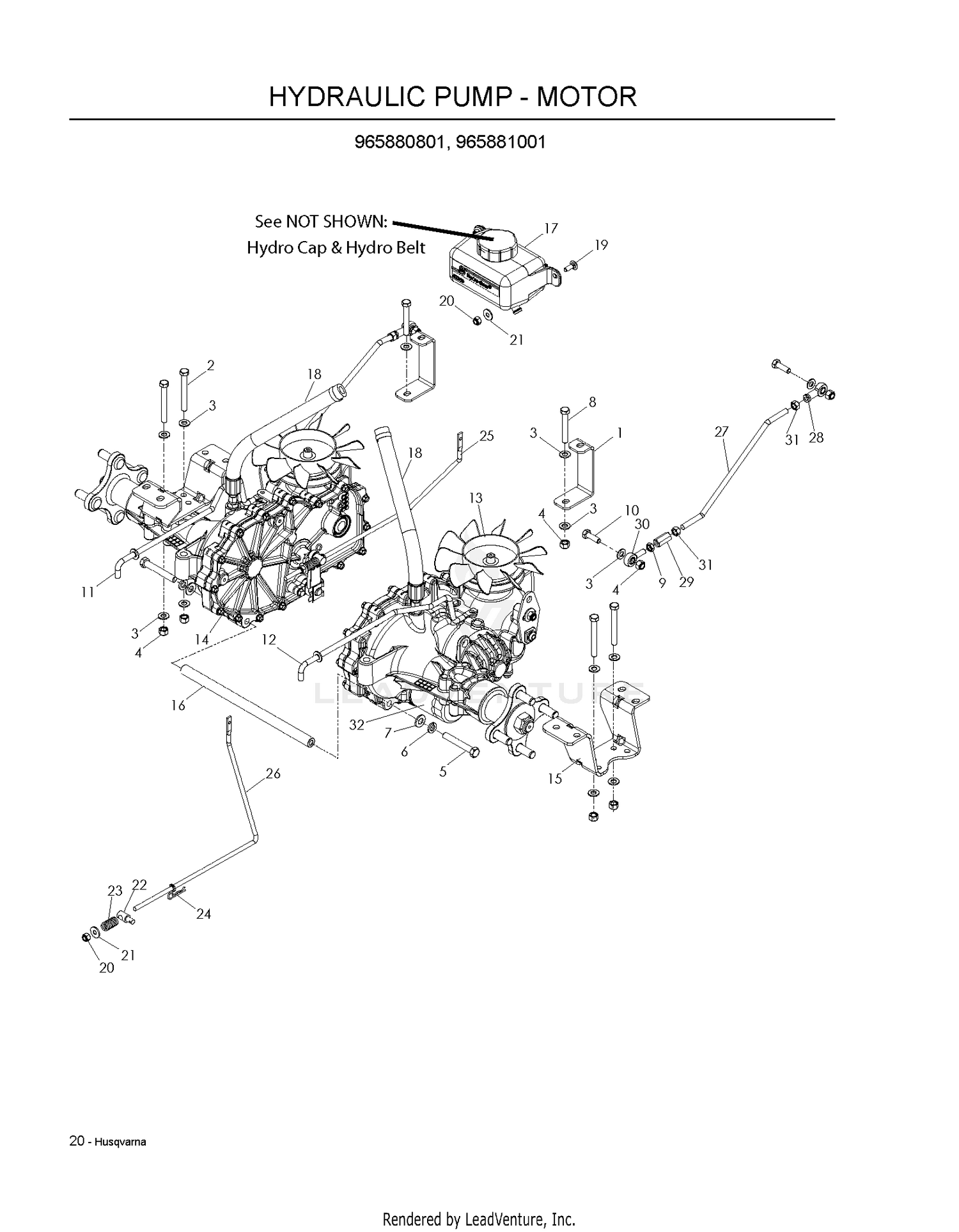 HYDRAULIC PUMP - MOTOR