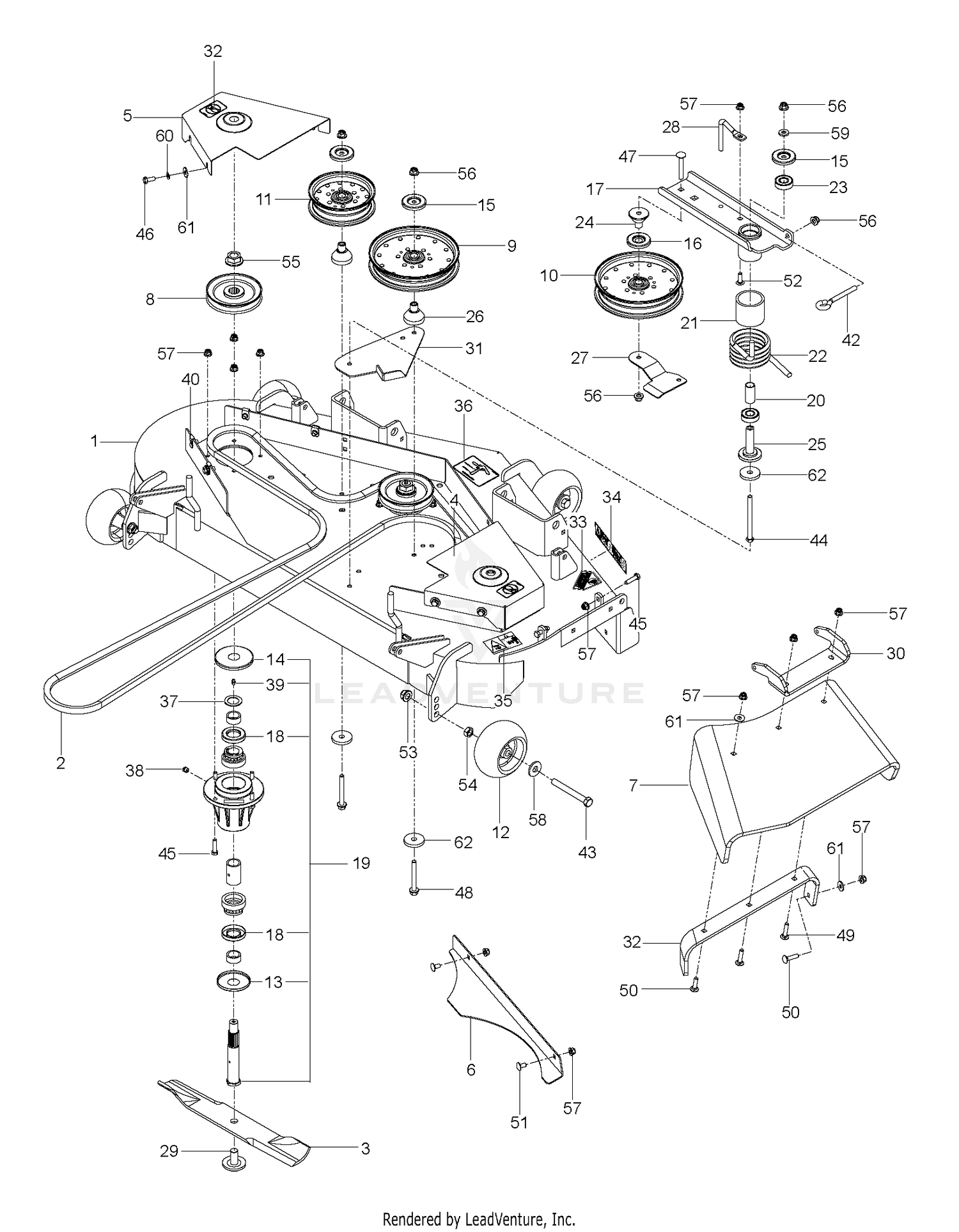 MOWER DECK / CUTTING DECK