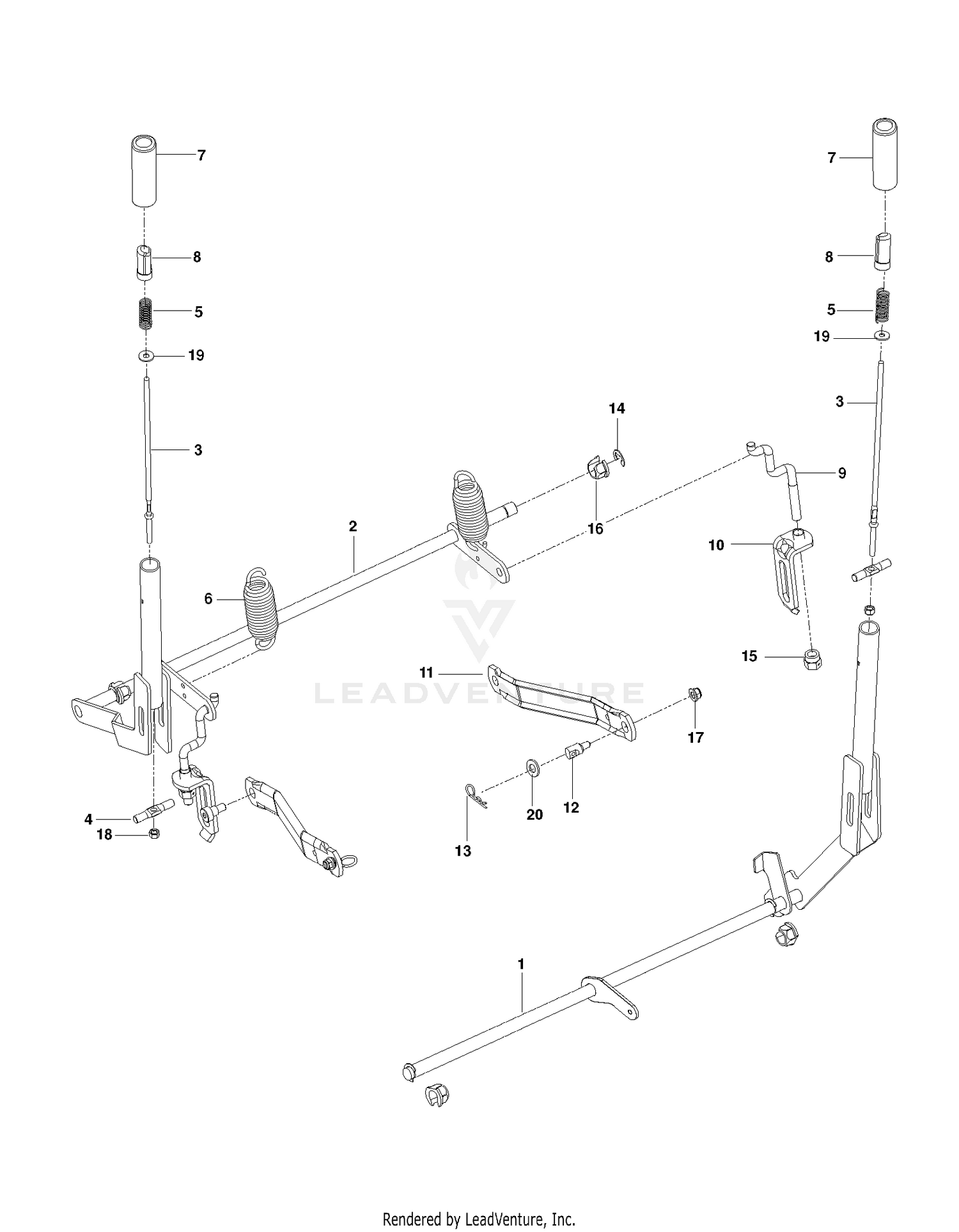 BRAKE / REAR MOWER LIFT