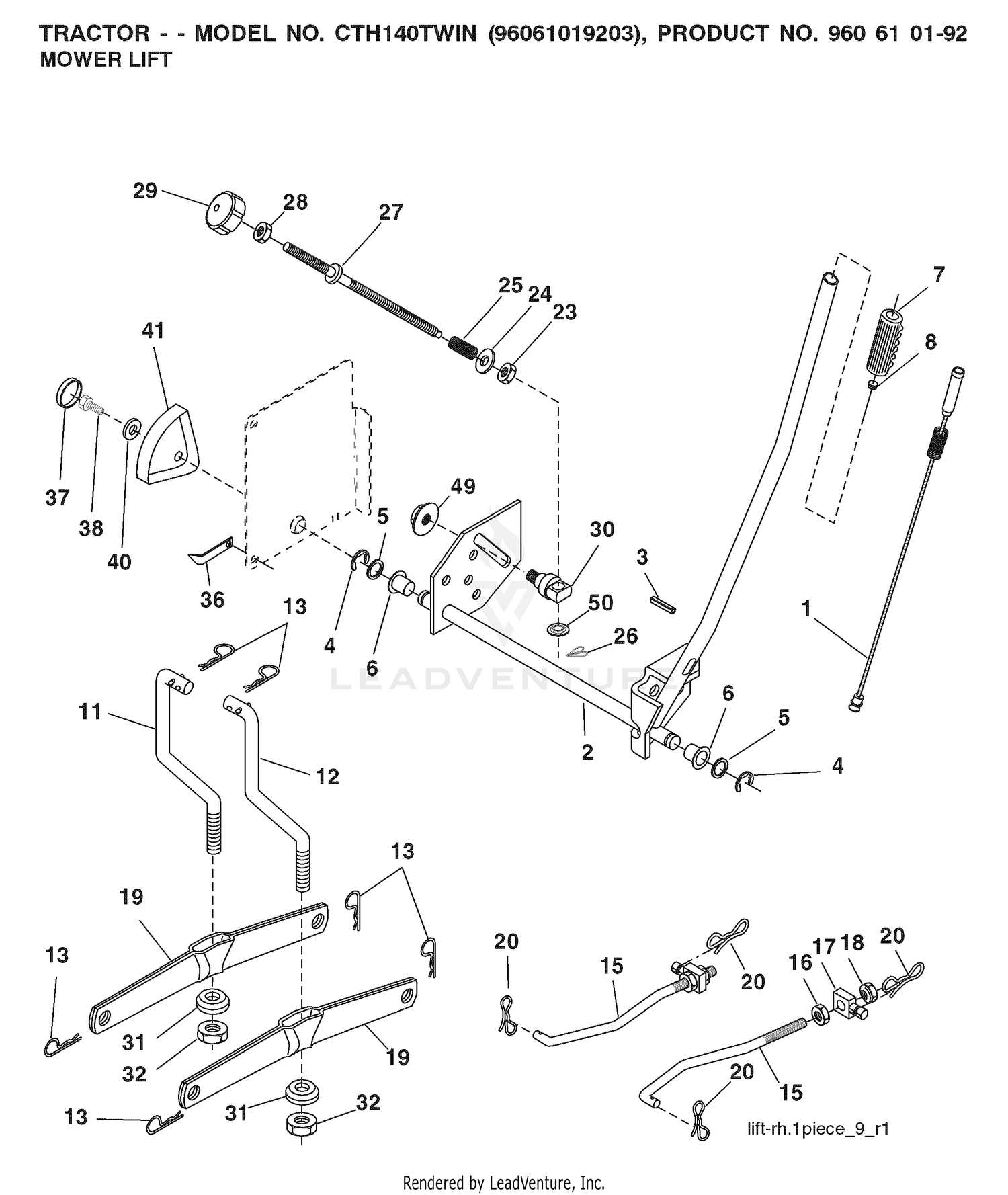 MOWER LIFT / DECK LIFT