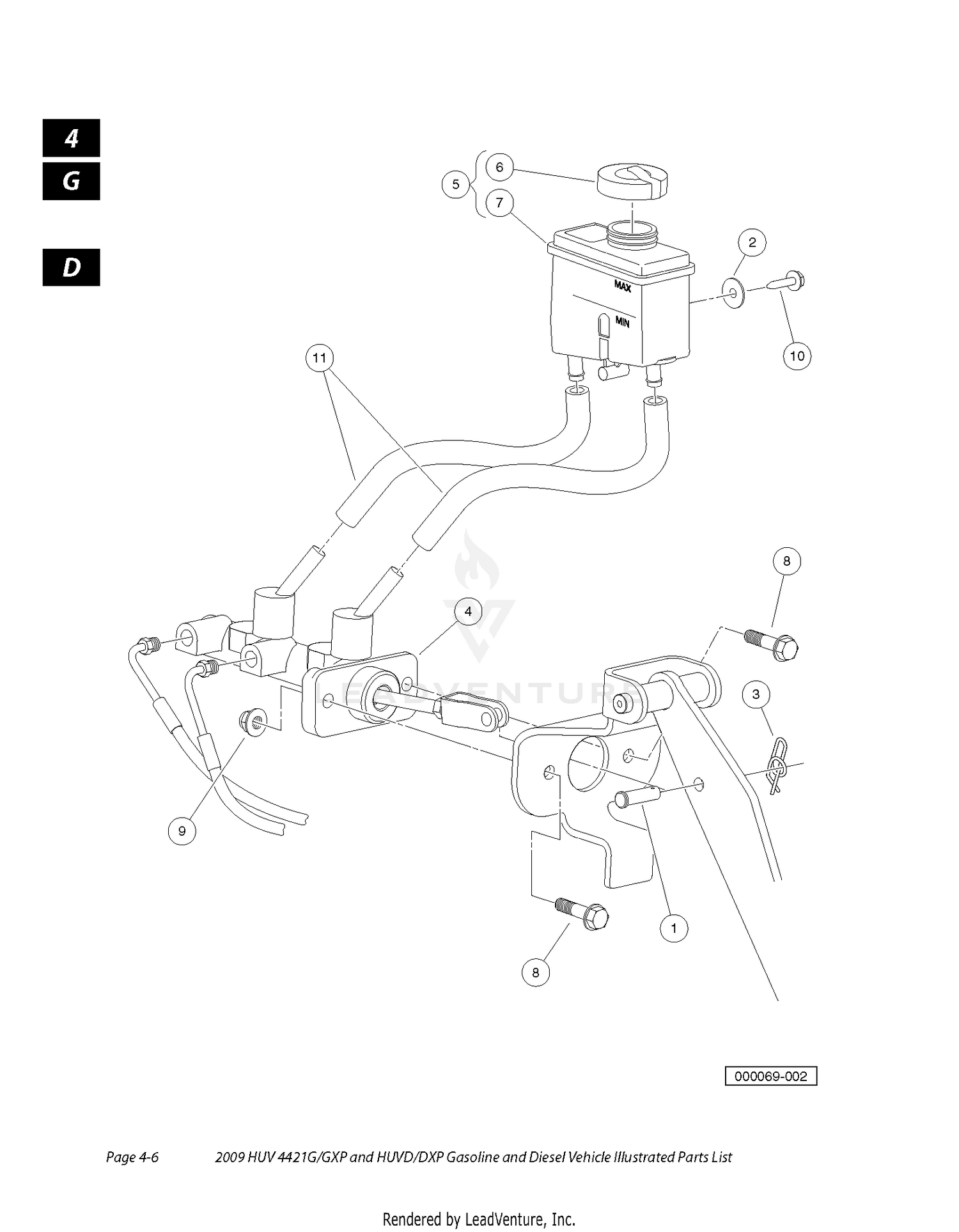 BRAKE / REAR MOWER LIFT 4