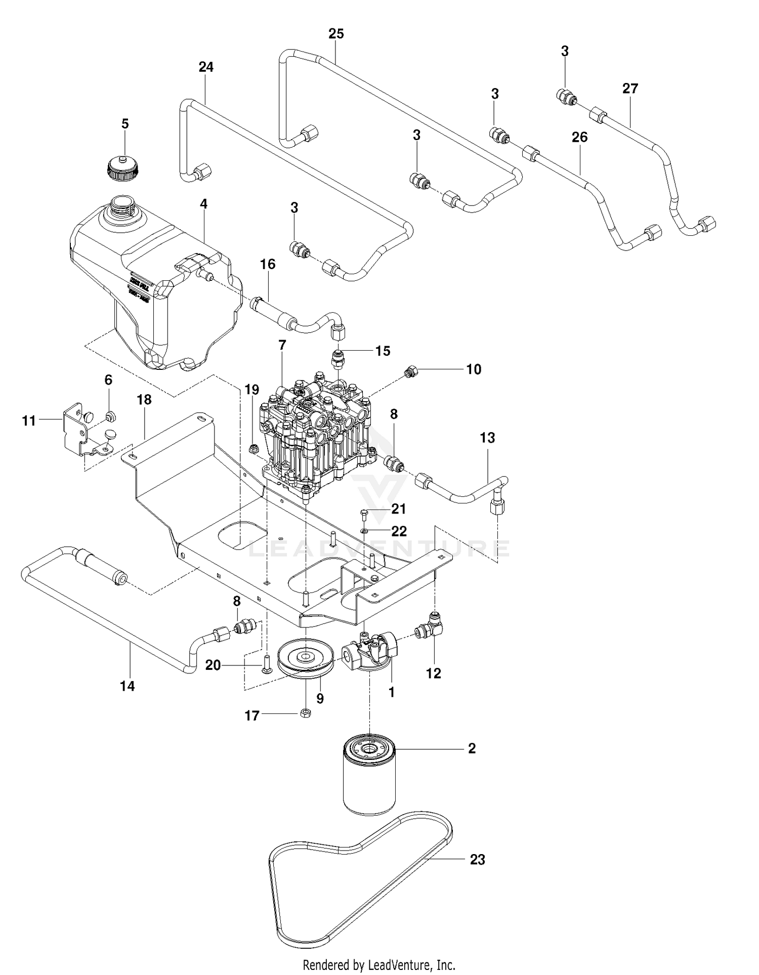 HYDRAULIC PUMP - MOTOR