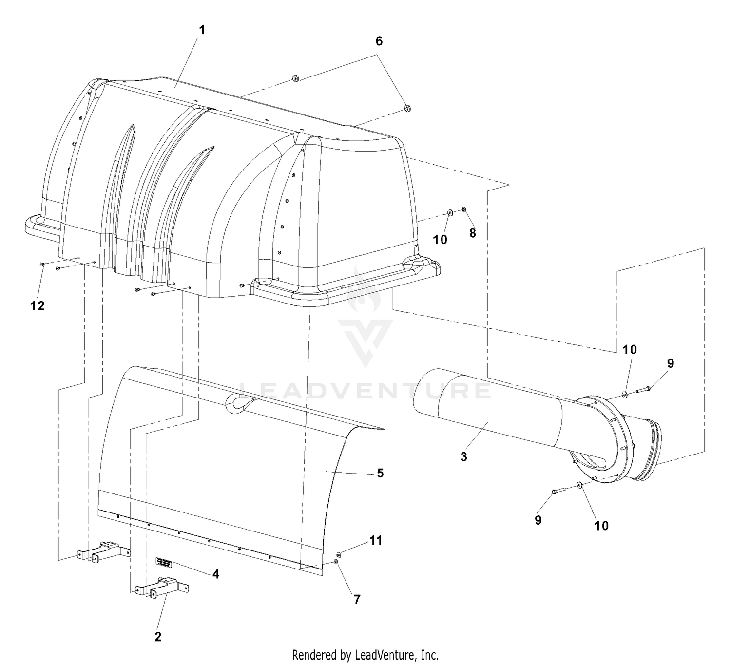 Accessory DFS Collection Hood Assembly