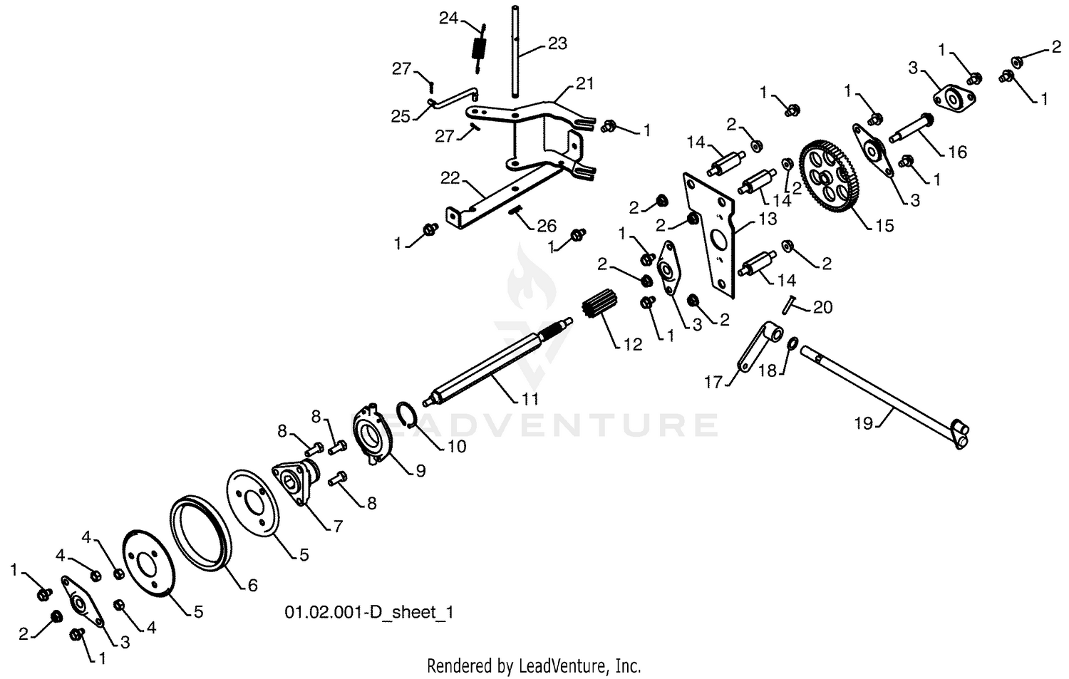 Auger Control Shaft