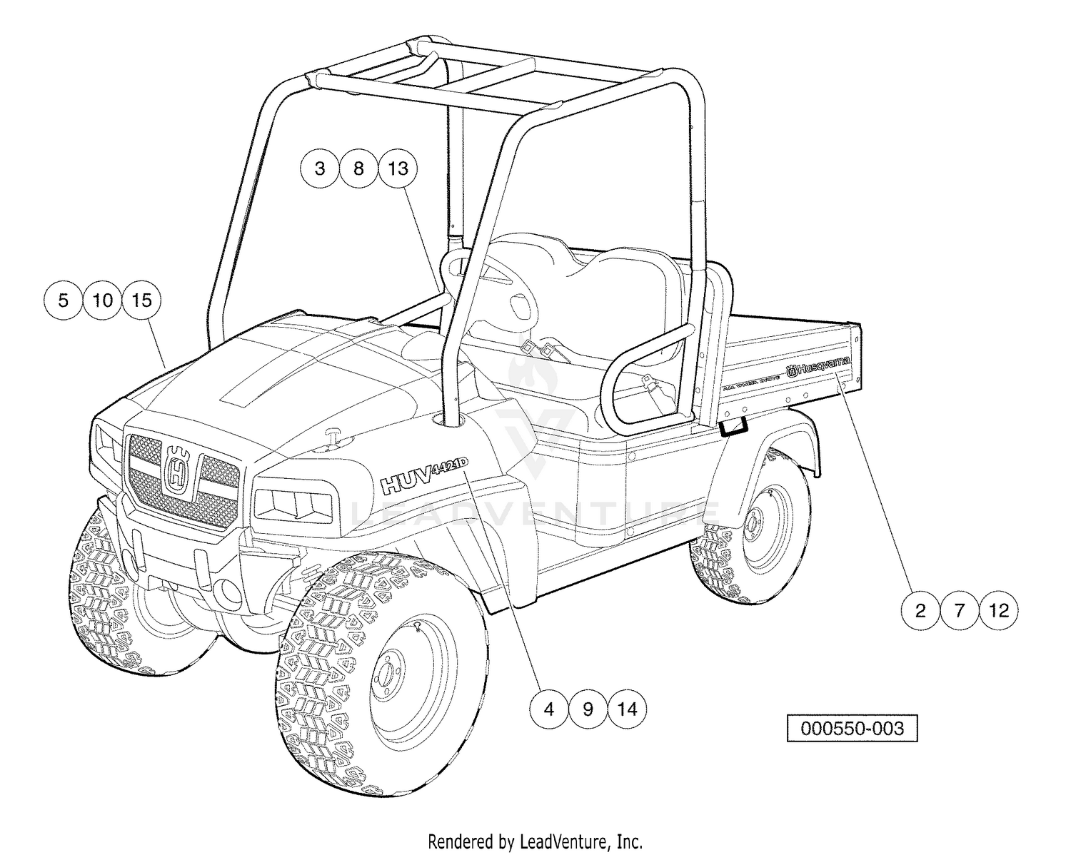 Badging Decals, HUV 4421-D