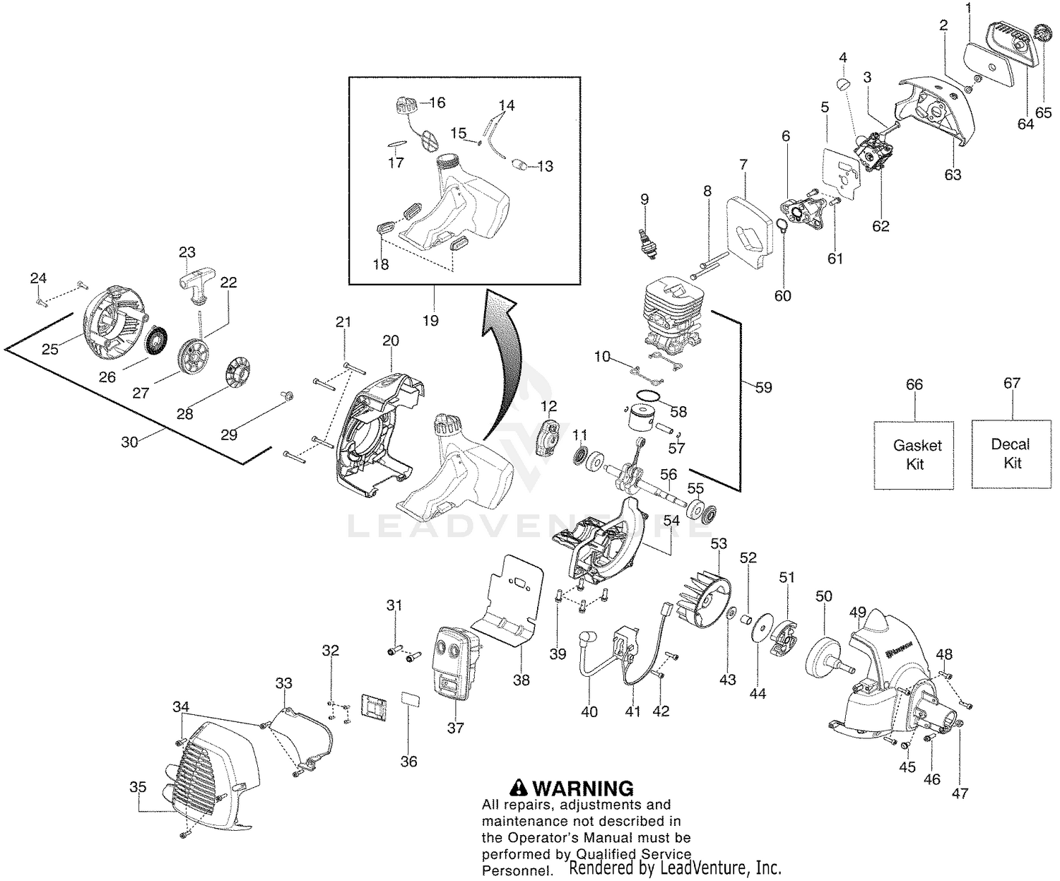 Starter & Engine Assembly