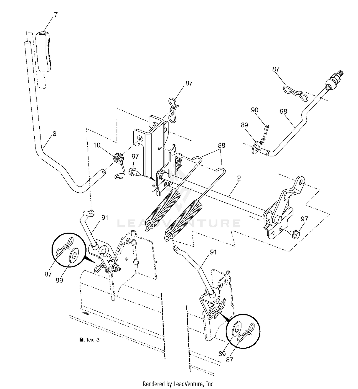 MOWER LIFT / DECK LIFT