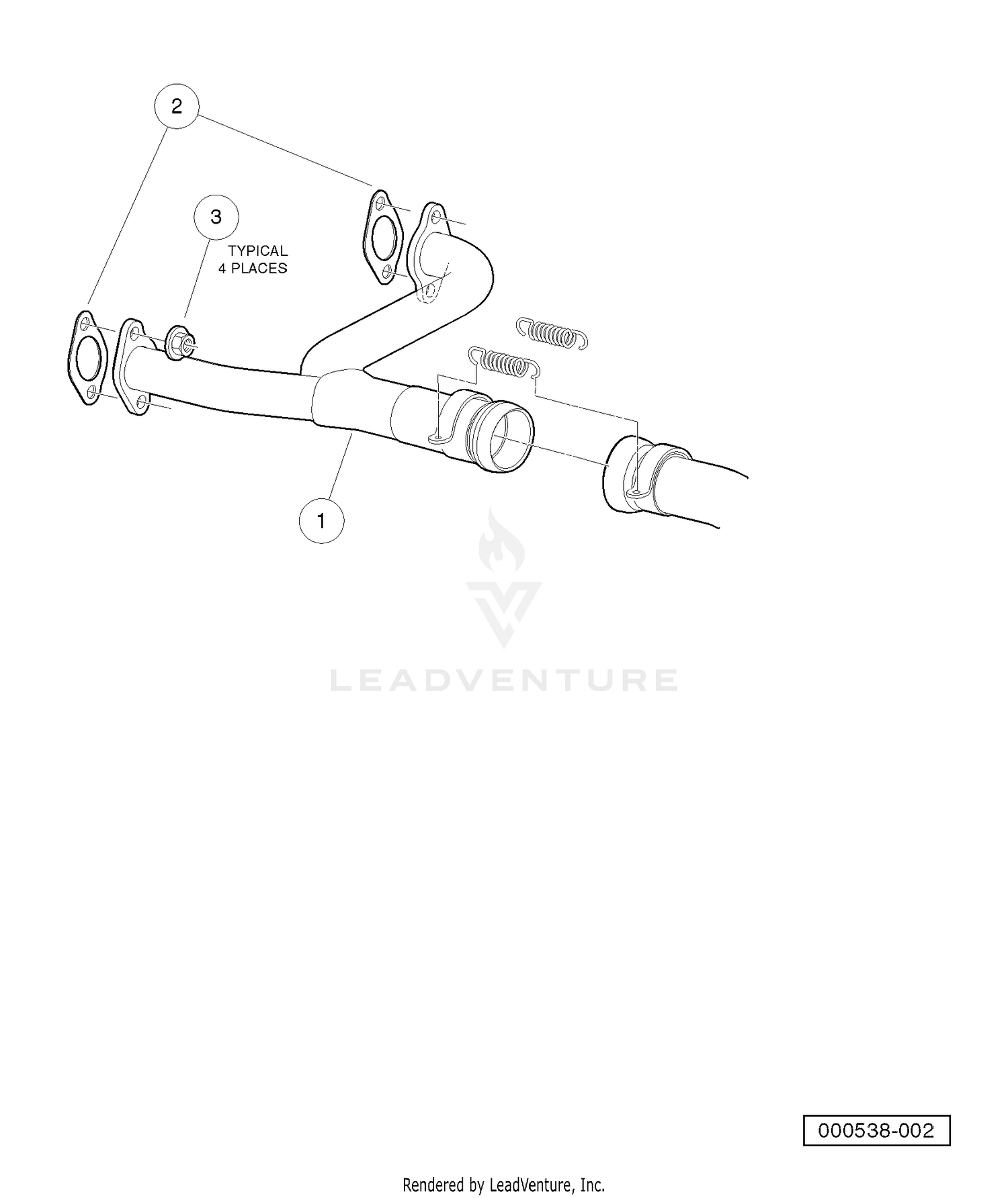 Exhaust Header Honda Gas