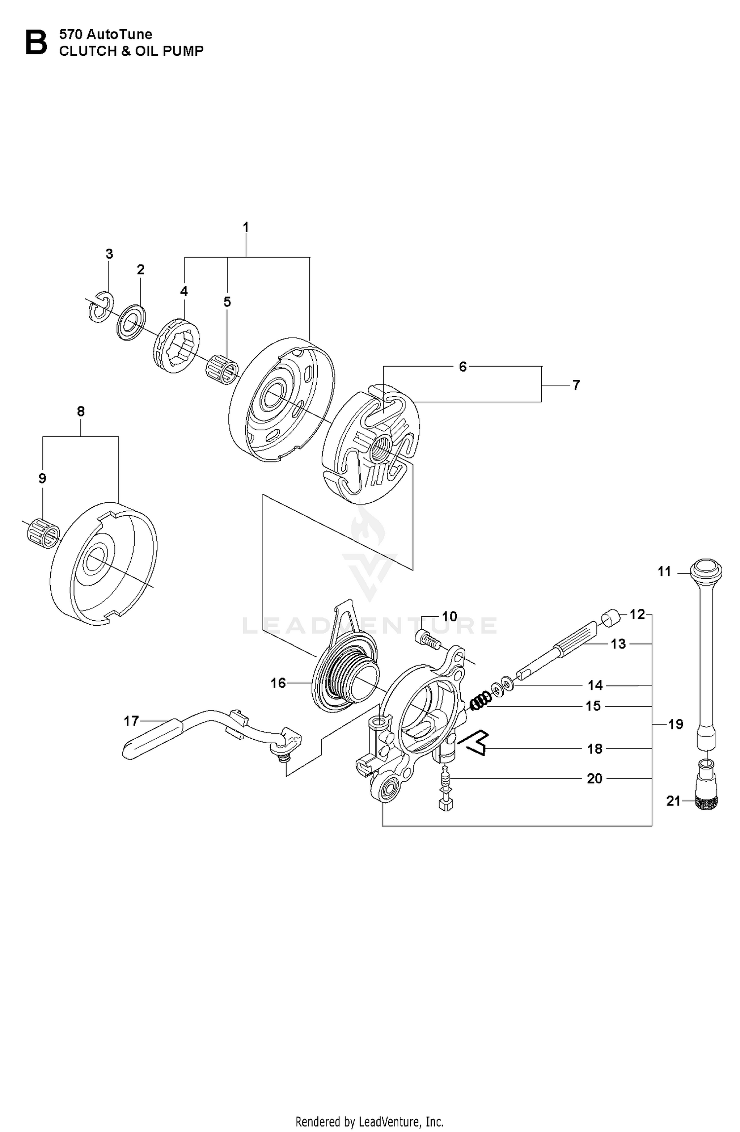 CLUTCH & OIL PUMP