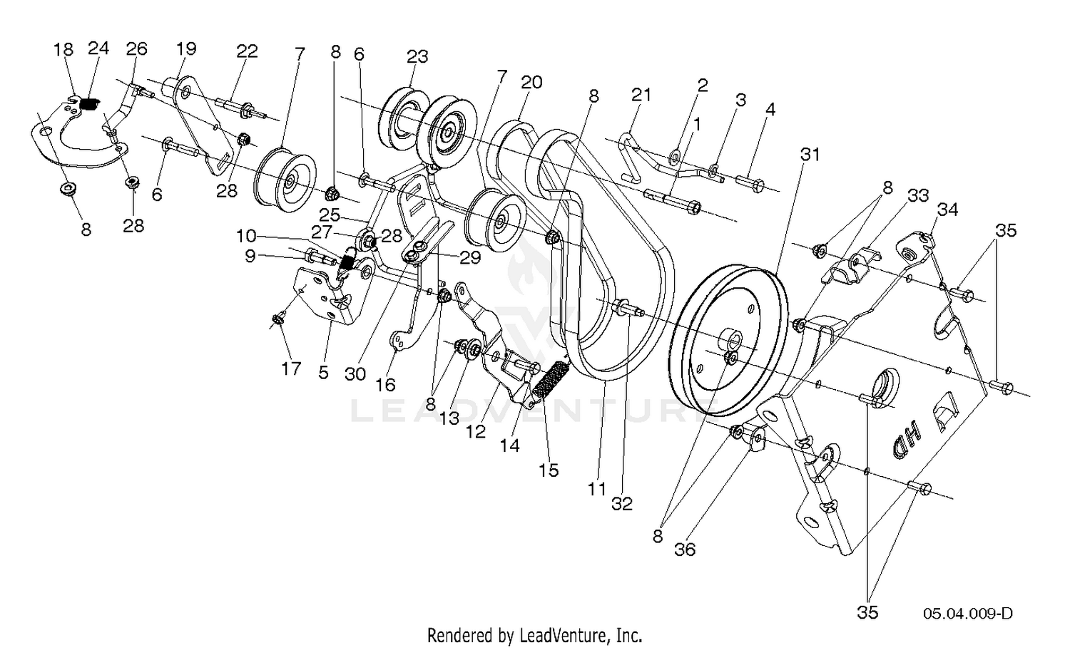 CHASSIS, ENGINE & PULLEYS 2