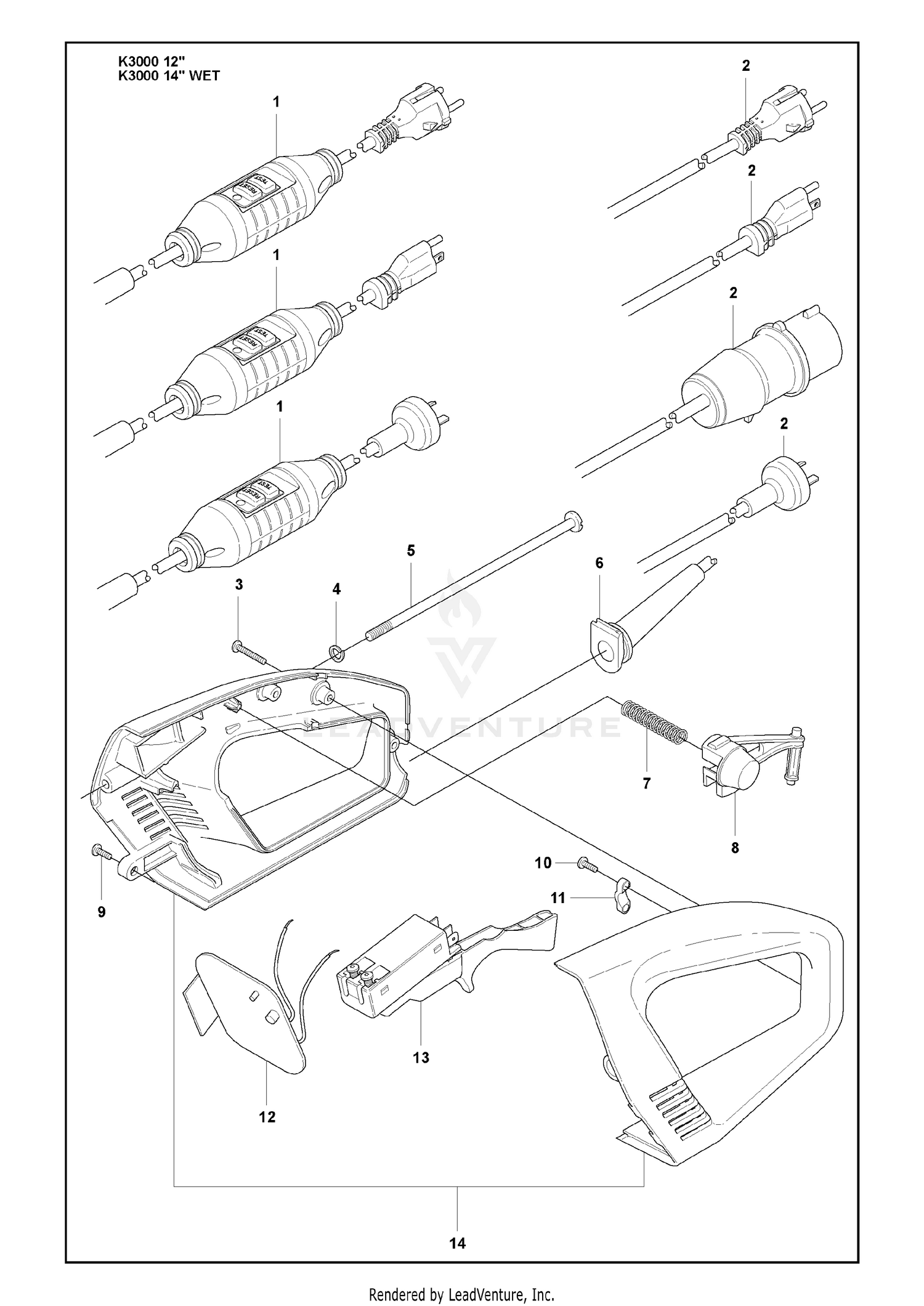 Cable Assy And Engine Protection And Handle Assy And Switch